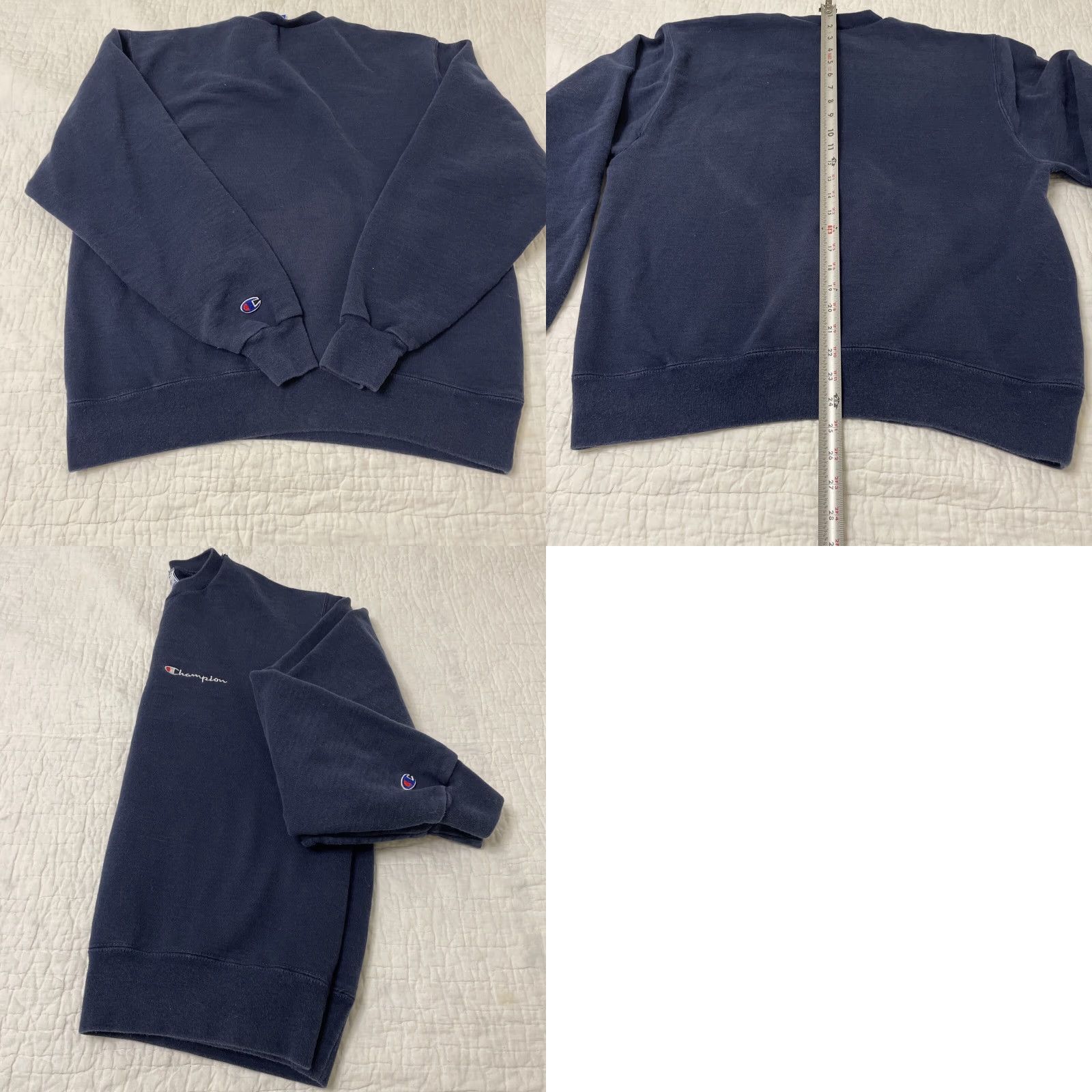 Champion VINTAGE Champion Crewneck Sweatshirt L Mens Heavyweight Navy Blue USA 90s Scrip Spell Out Mexico Size US L / EU 52-54 / 3 - 8 Thumbnail