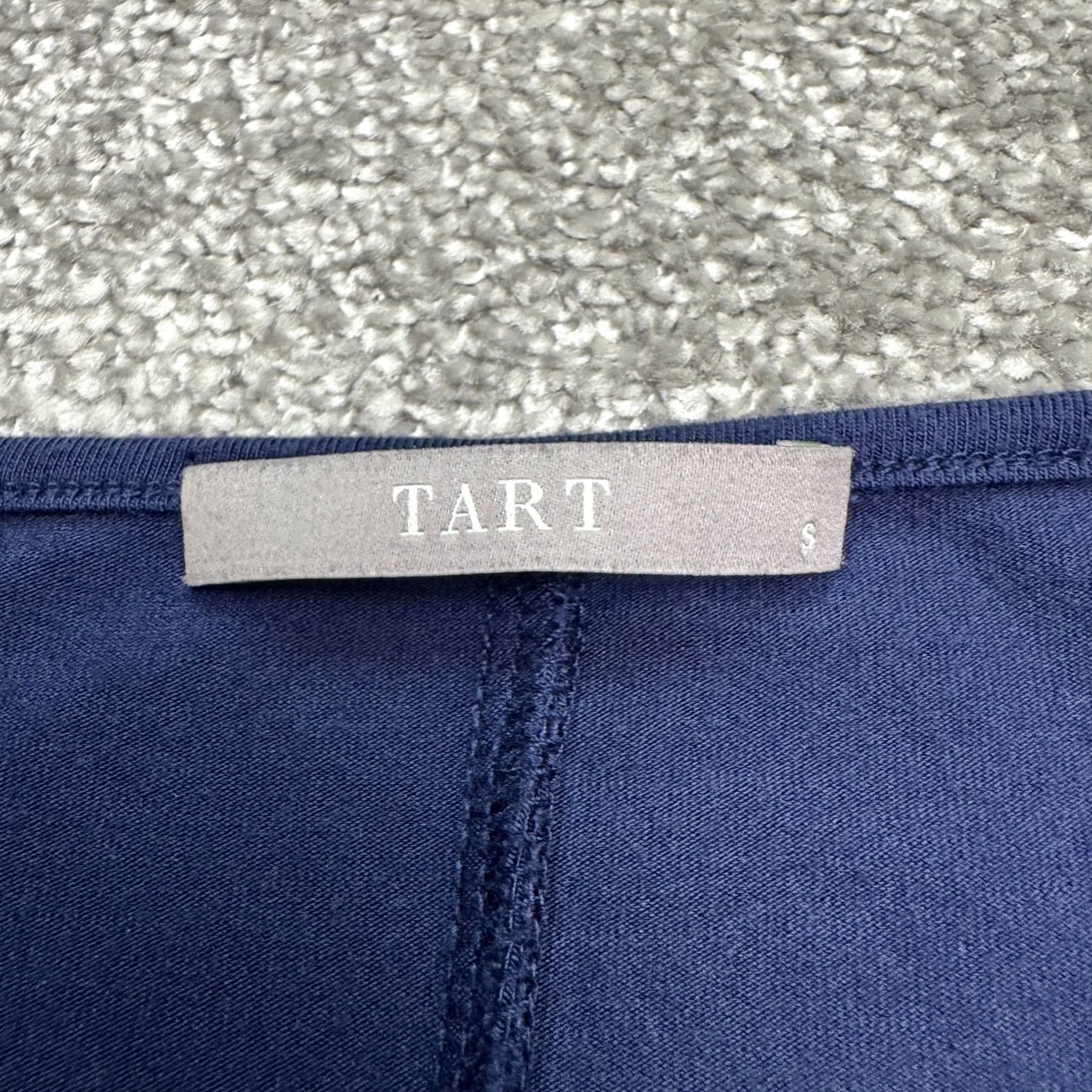 Vintage Tart Embroidered A-Line Tank Swing Dress Women Small Navy Blue Sleeveless Casual Size S / US 4 / IT 40 - 5 Thumbnail