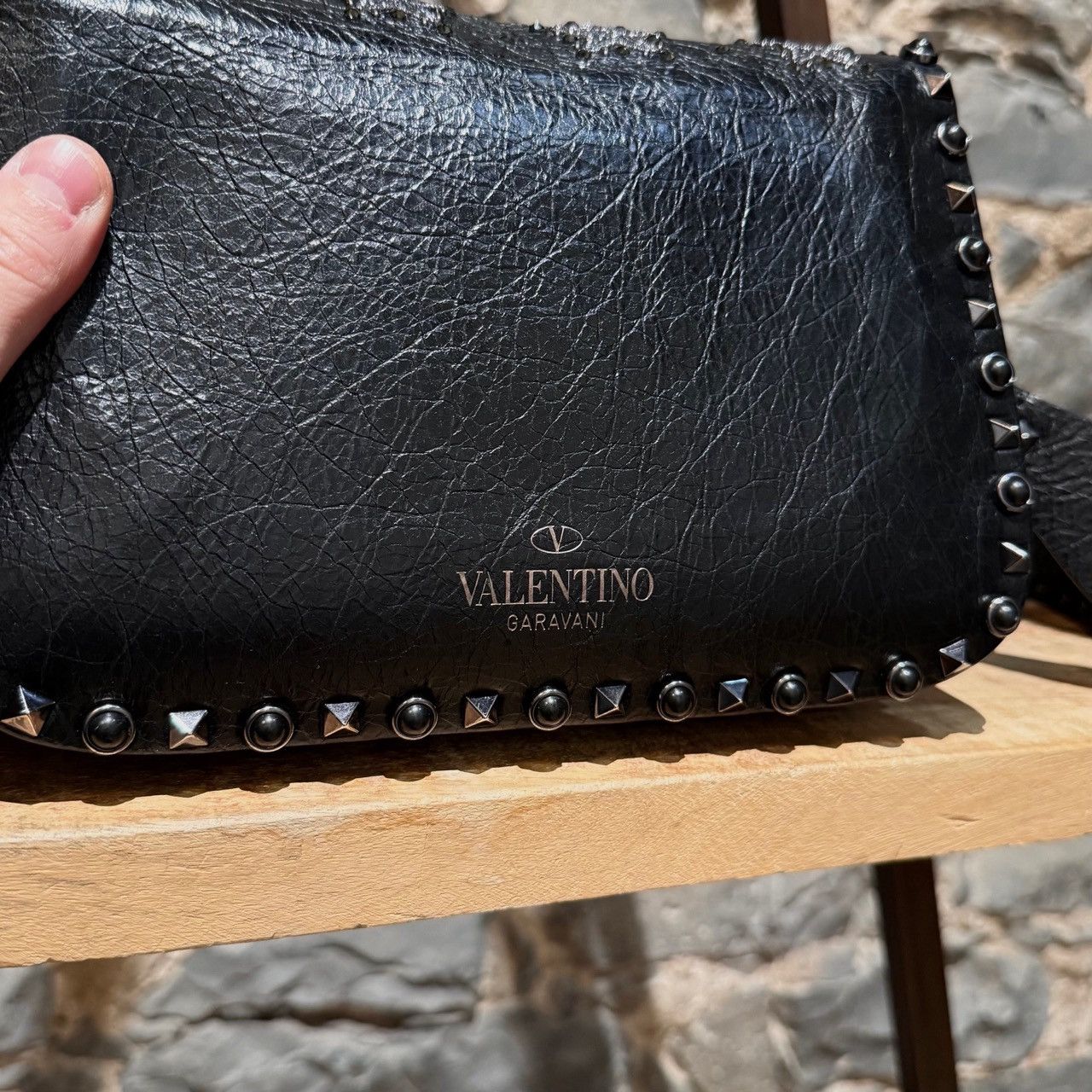 Valentino Valentino Black Star Crystal Rolling Rockstud Crossbody Bag Size ONE SIZE - 5 Thumbnail