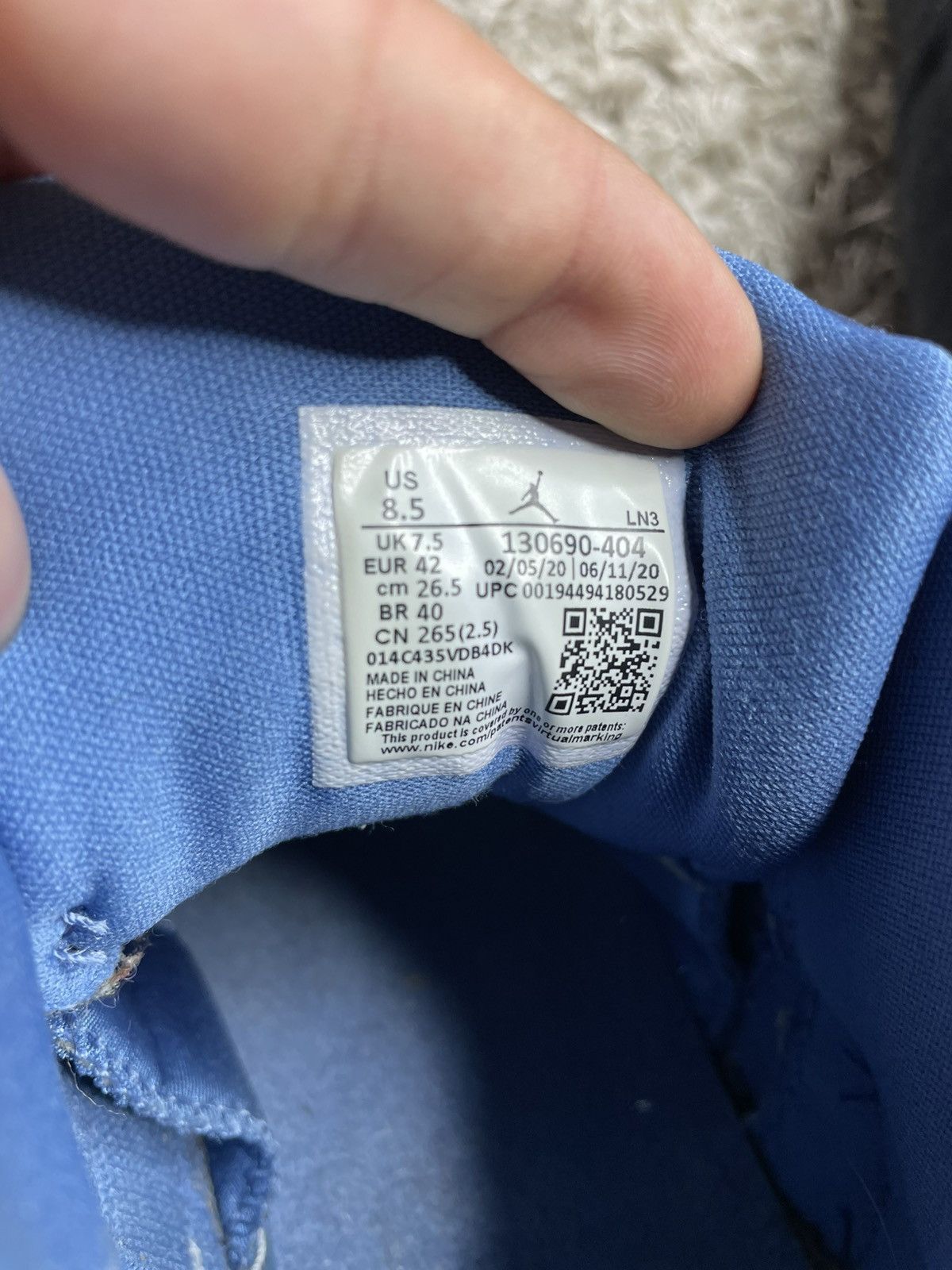 Jordan Brand Jordan 12 Indigo Size US 8.5 / EU 41-42 - 7 Thumbnail