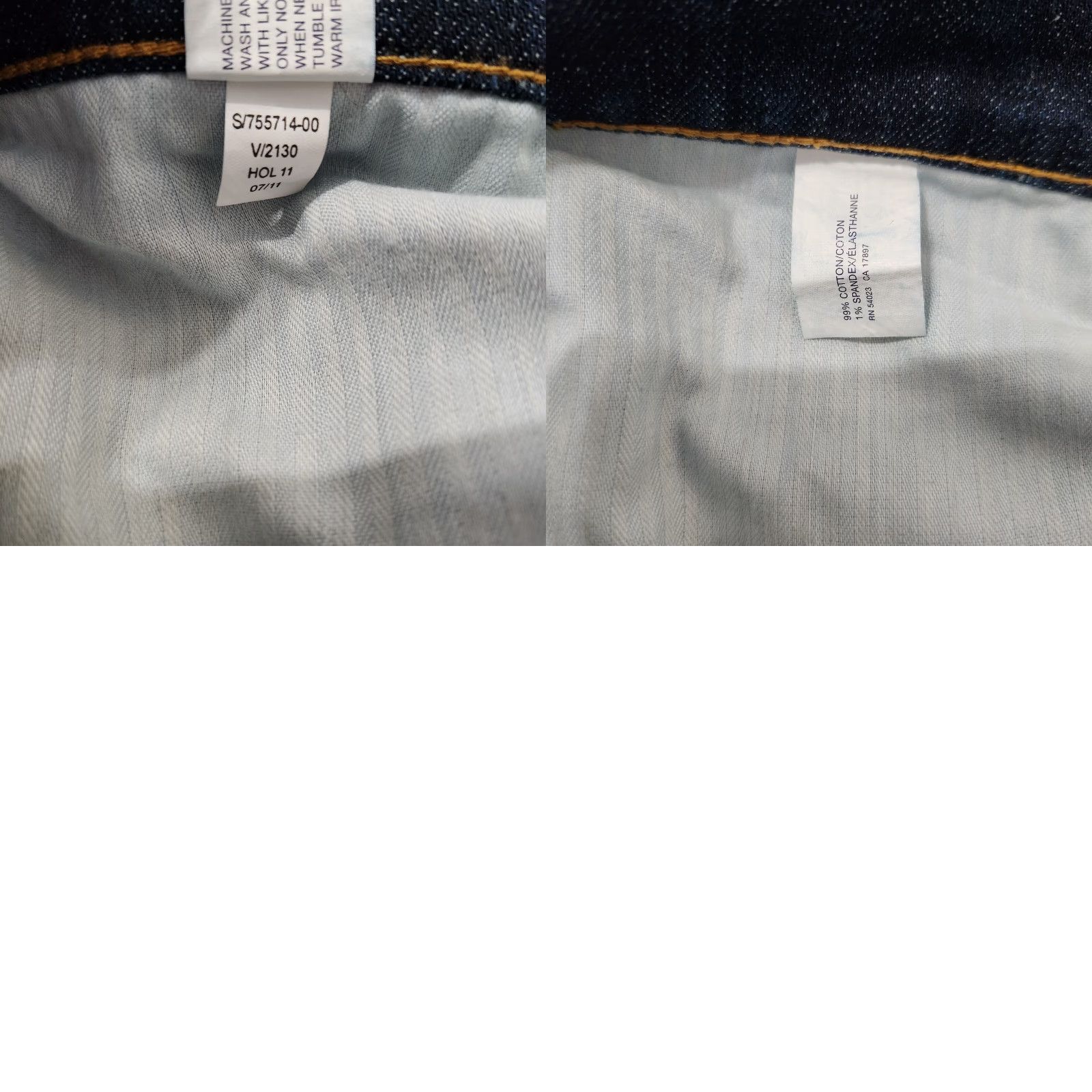 Gap Gap Jeans Premium Dark Wash Denim Low Rise Bootcut 14/32 Womens Regular 5-Pocket Blue Size 36" / US 14 / IT 50 - 8 Thumbnail