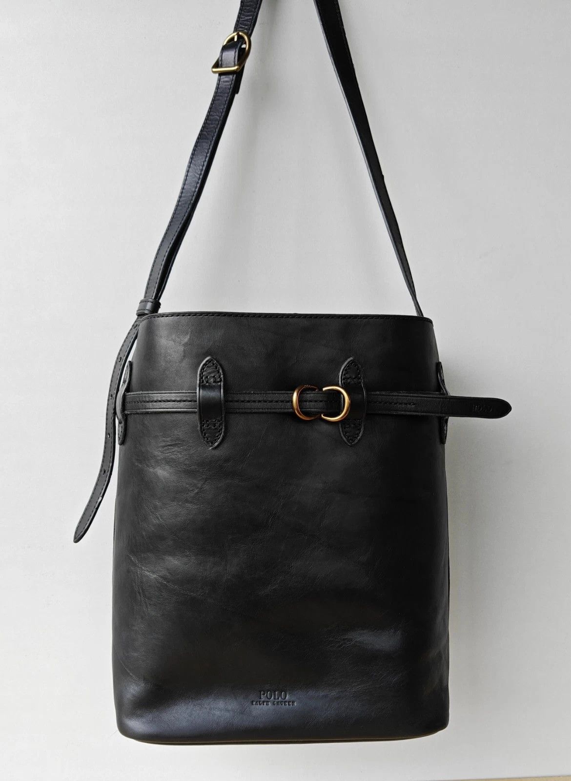 Polo Ralph Lauren Polo Ralph Lauren Bellport Leather Large Bucket Bag FTP 0004 Size ONE SIZE - 1 Thumbnail