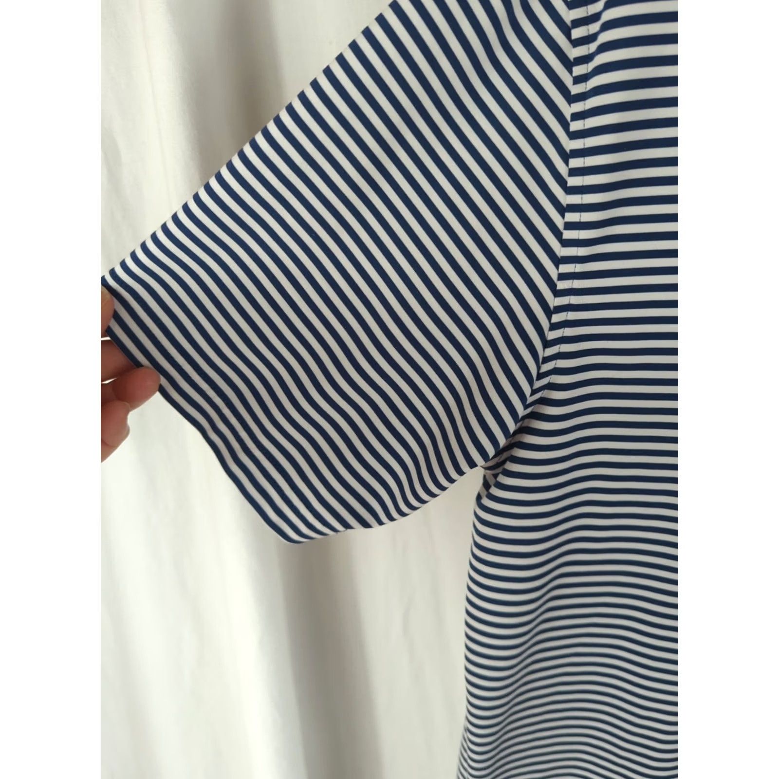 Peter Millar Peter Millar Shirt Mens Polo M White and Blue Striped Summer Comfort Golf Size US M / EU 48-50 / 2 - 3 Thumbnail