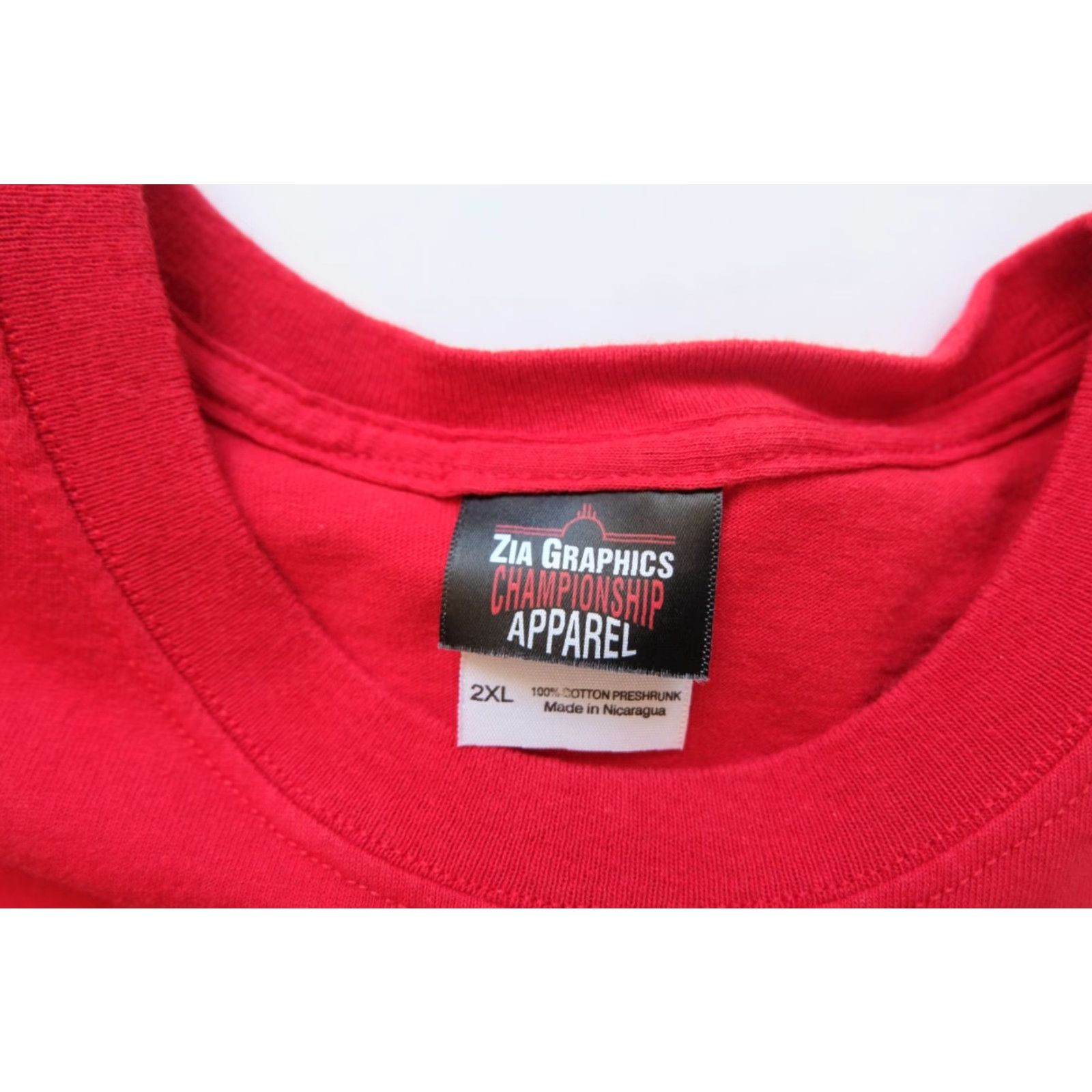 NCAA VINTAGE NCAA UNM LOBOS NEW MEXICO BASKETBALL 90s Zia Graphics RED T SHIRT MEN 2XL Size US XXL / EU 58 / 5 - 5 Thumbnail