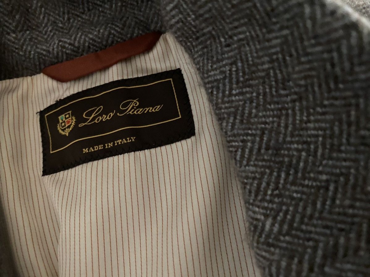 Loro Piana Loro Piana 🇮🇹 Herringbone Cashmere Goatskin Madrid Jkt 56 NEW Size US XL / EU 56 / 4 - 13 Thumbnail