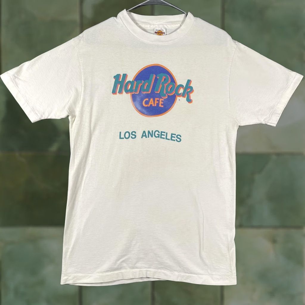 Hard Rock Cafe VINTAGE Hard Rock Cafe Shirt Mens Large White Graphic Los Angeles 90s Made USA Size US L / EU 52-54 / 3 - 1 Thumbnail