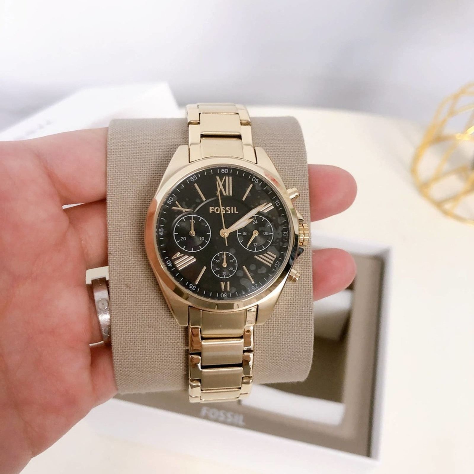 Fossil Fossil BQ2400Set His and Her Chronograph Gold-Tone Watch Size ONE SIZE - 2 Thumbnail