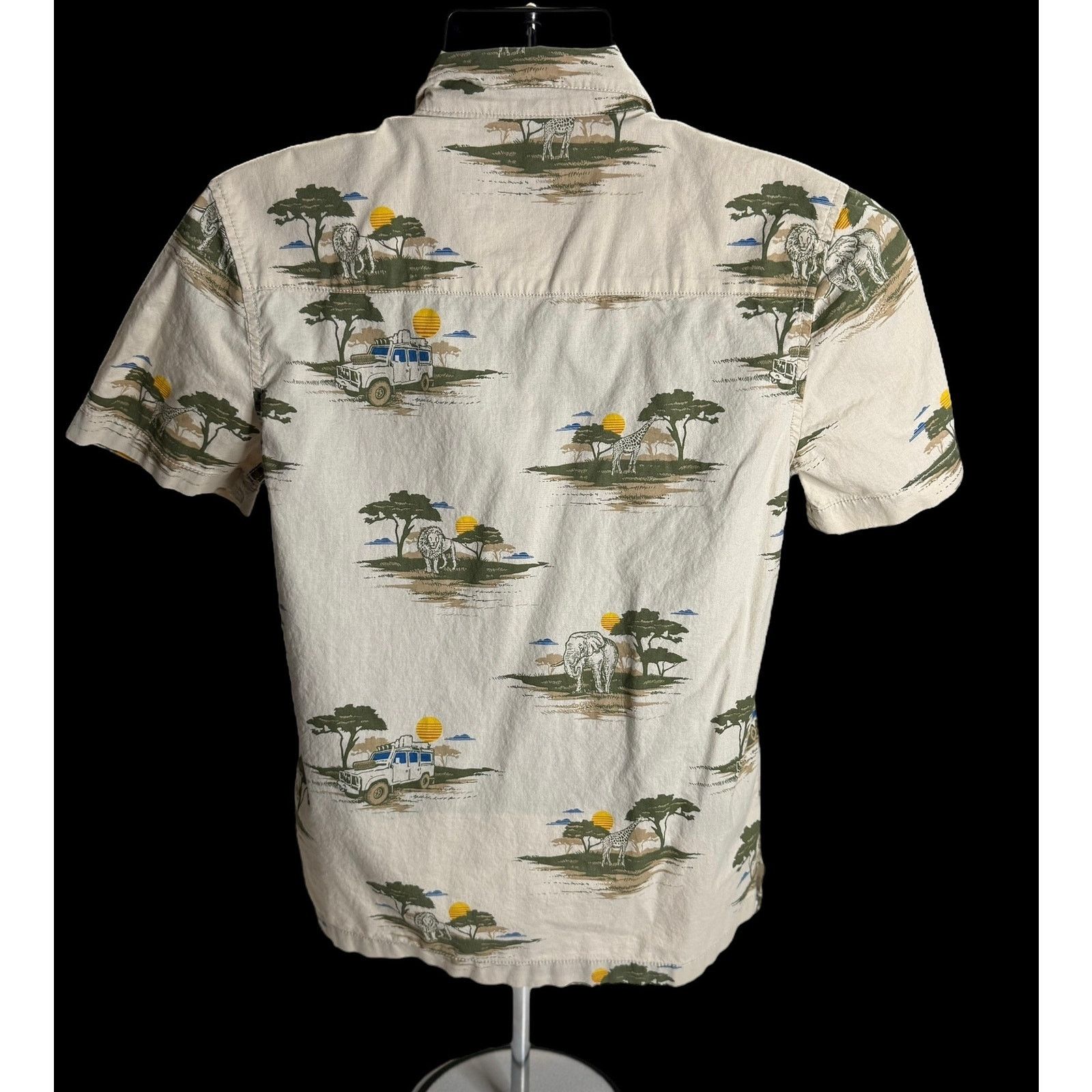 Arizona Jean Co. Safari Button Up Shirt XL Men’s Elephant Giraffe Arizona Size US XL / EU 56 / 4 - 2 Thumbnail
