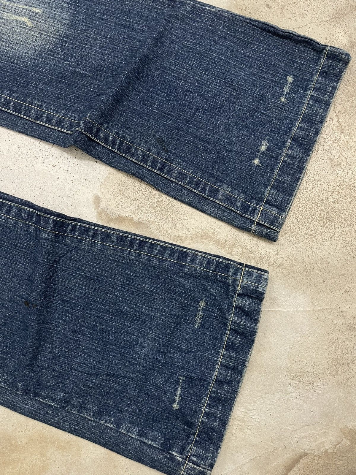 Le Grande Bleu (L.G.B.) Come Stai? Flare Whisker Distressed Japan Fashion Size US 30 / EU 46 - 6 Thumbnail