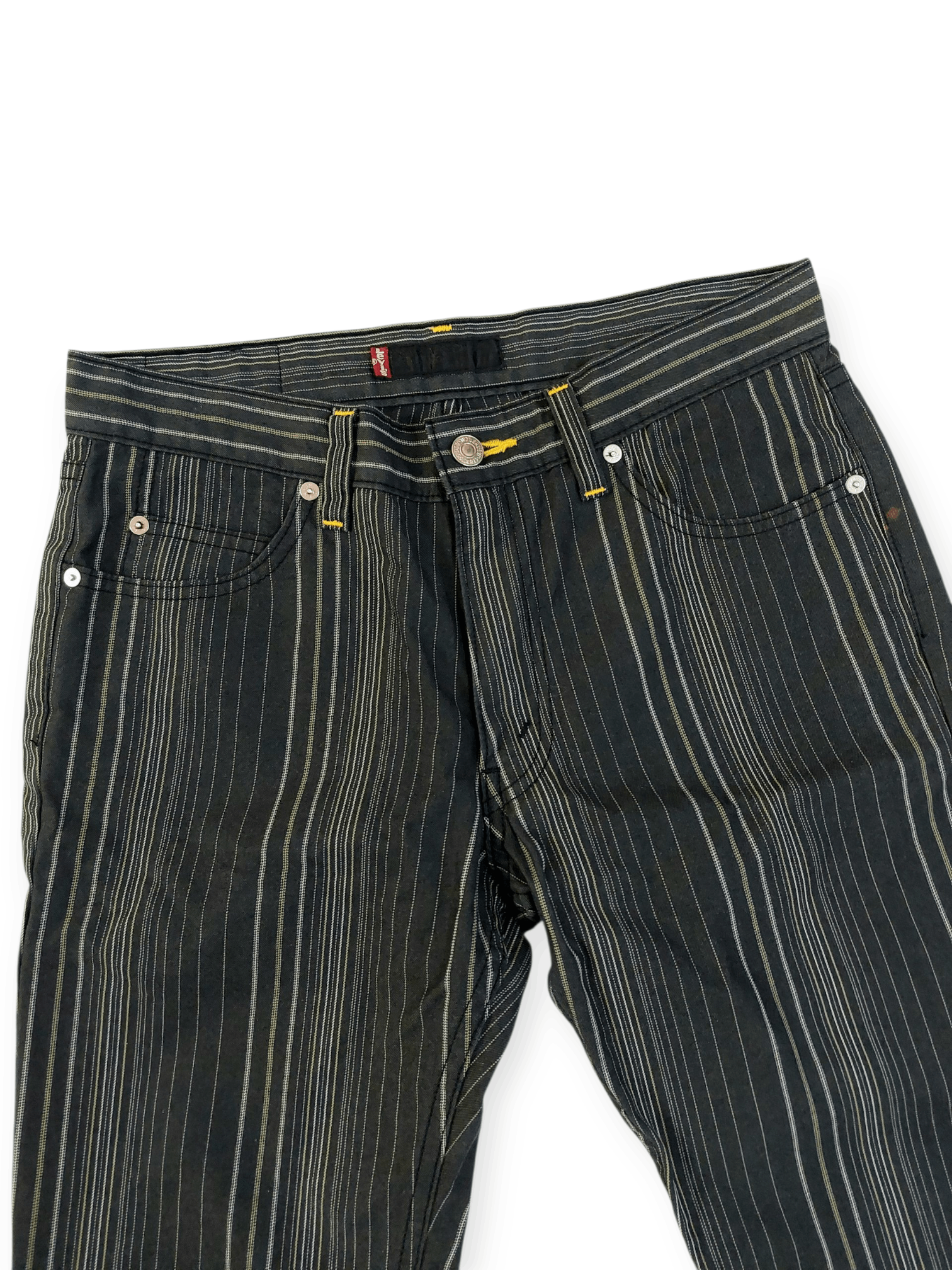 Levi's Levi's Premium Red Tag Line Stripes Sashiko Style Pants Size US 29 - 3 Thumbnail