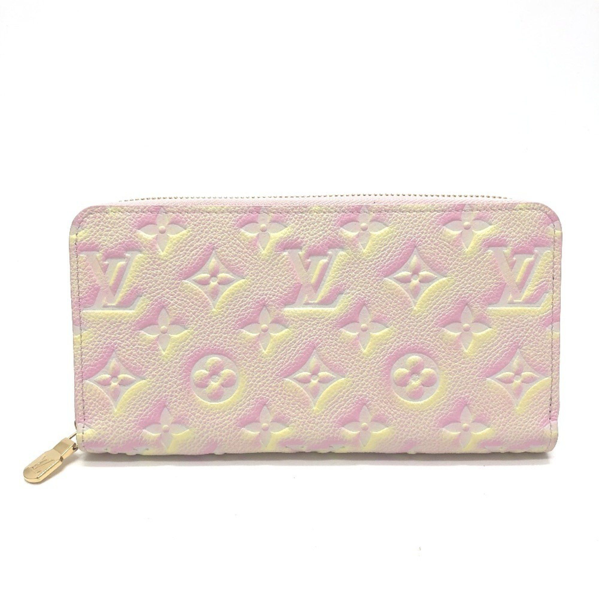 Louis Vuitton LOUIS VUITTON M81299 Monogram Empreinte Zippy Wallet, Long Leather, Women's, Light Pink Size ONE SIZE - 1 Thumbnail