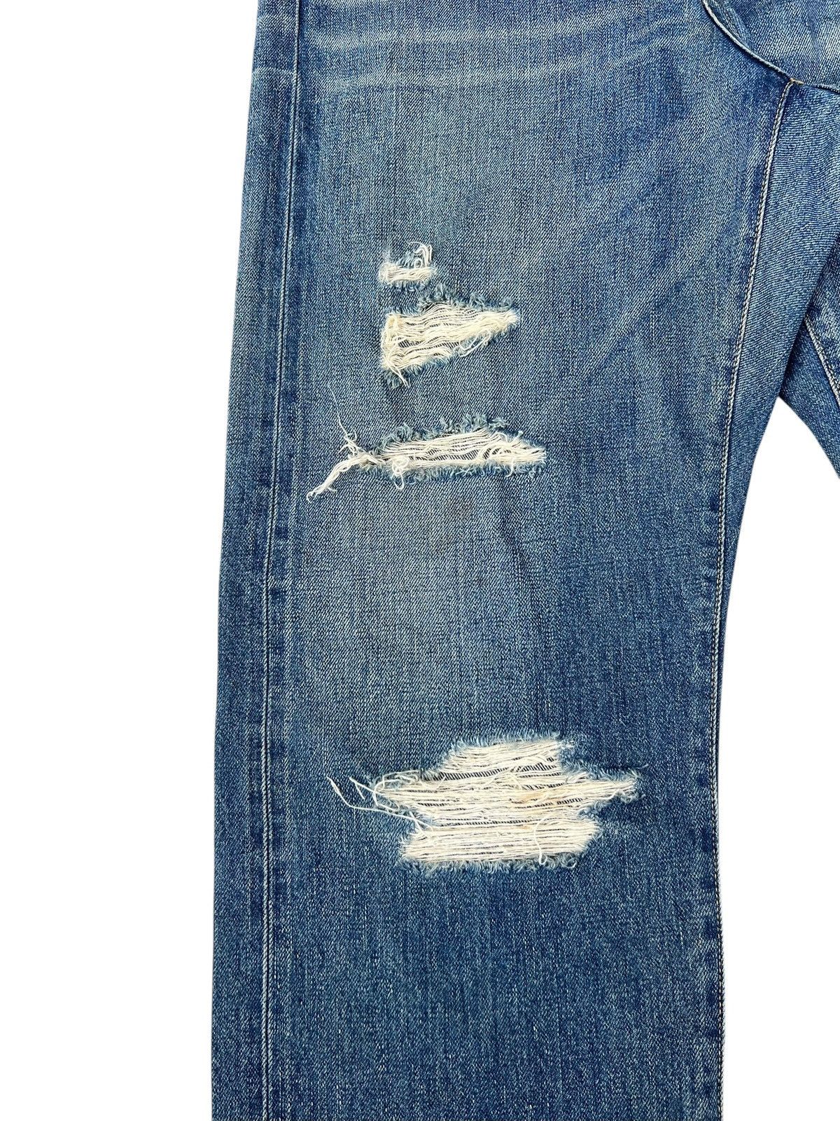 WHIZ LIMITED Whiz Limited Japan Ripped Distress Denim Selvedge Jeans Size US 32 / EU 48 - 9 Thumbnail