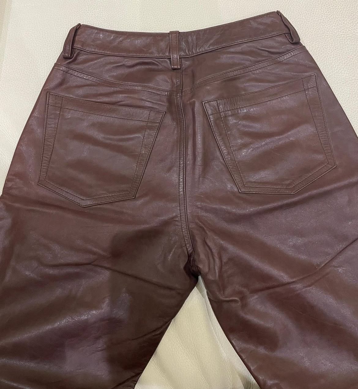 Gap GAP Leather Pants Boot Cut Size 4 Size 26" / US 2 / IT 38 - 2 Thumbnail