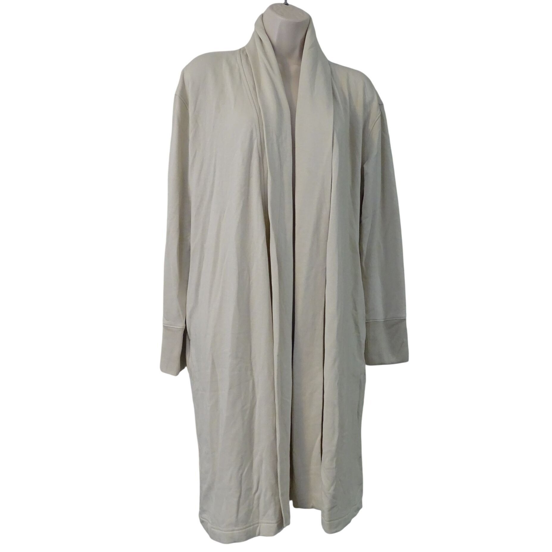Old Navy Old Navy Tan Open Front Live-in French Terry Cardigan Size M Size M / US 6-8 / IT 42-44 - 2 Thumbnail