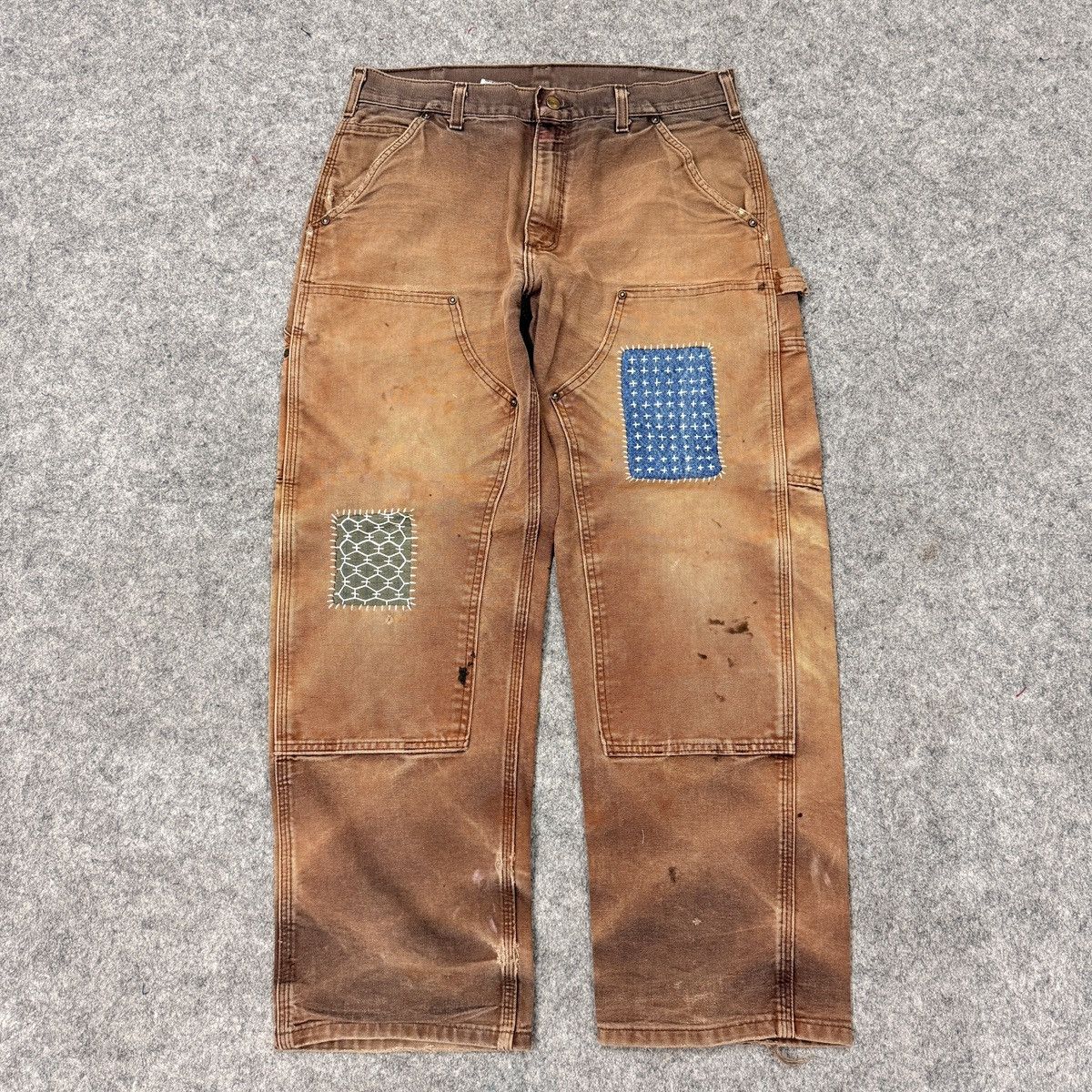 Carhartt 1 of 1 Carhartt Sashiko double knee denim Size US 32 / EU 48 - 1 Thumbnail