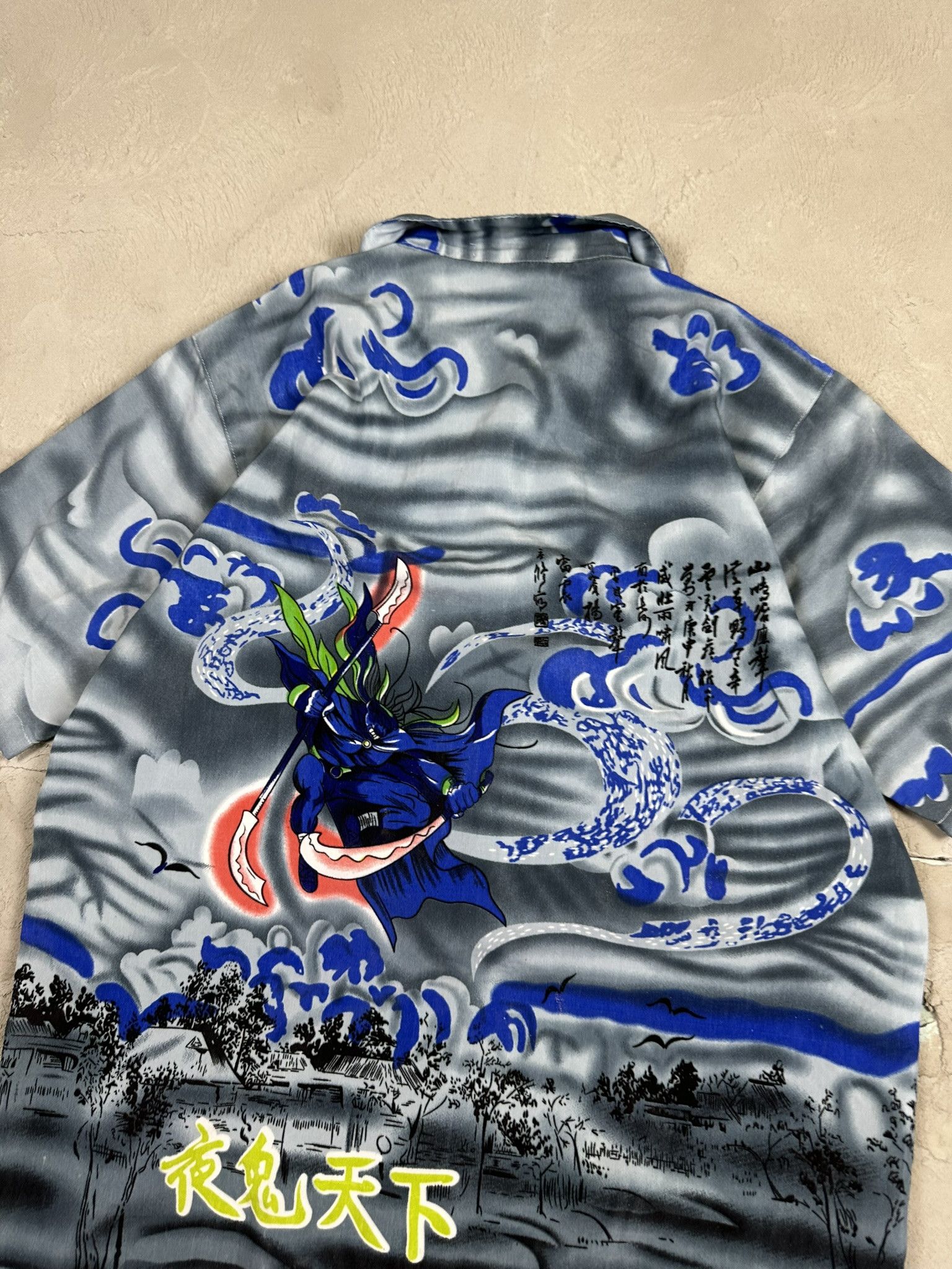 Affliction Crazy Vintage Y2k Affliction Style Fullprint Japanese Shirt Size US M / EU 48-50 / 2 - 12 Thumbnail