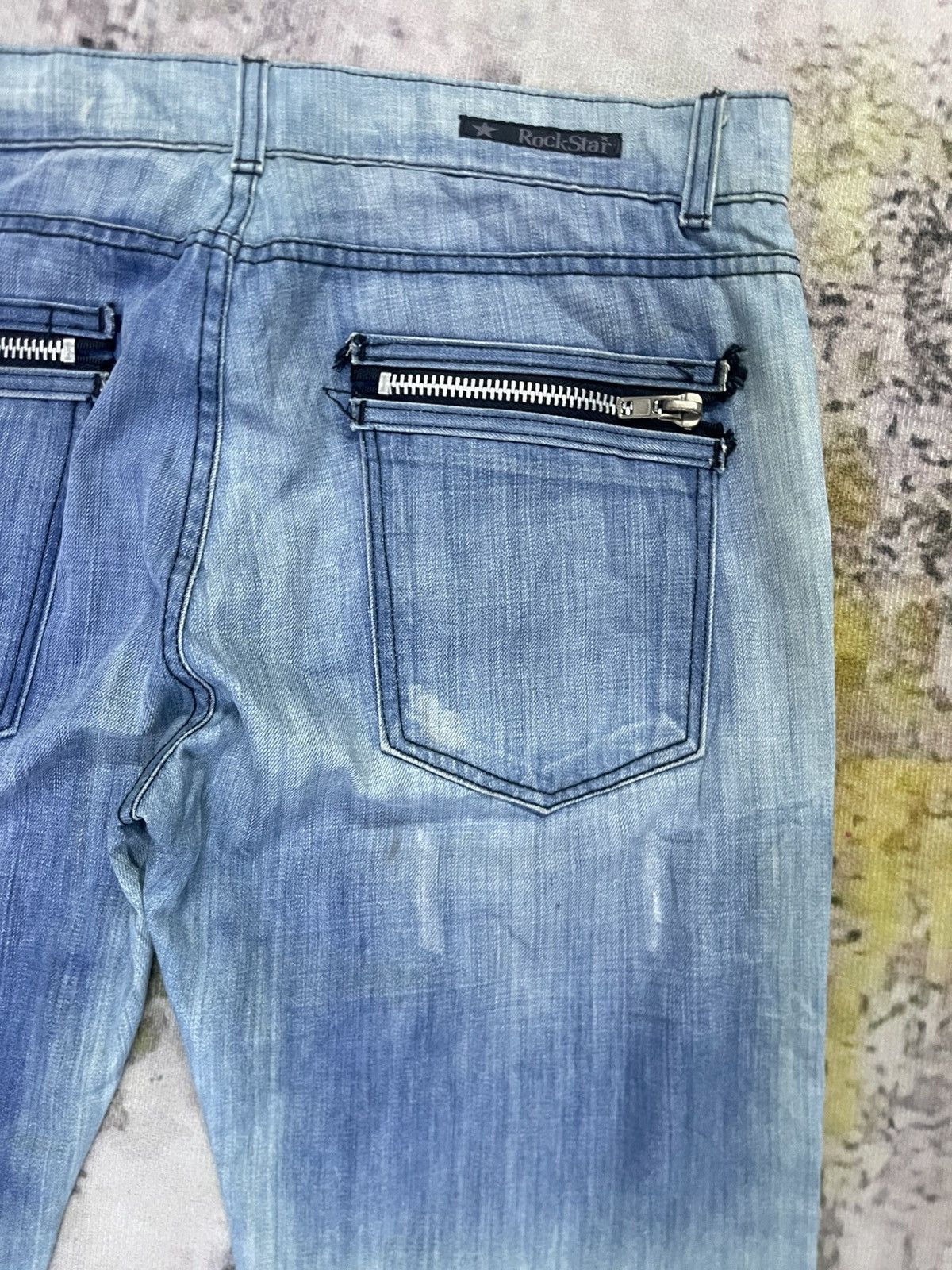 Rockstar Games Rockstar Sushi Light Wash Jeans Size US 36 / EU 52 - 11 Thumbnail
