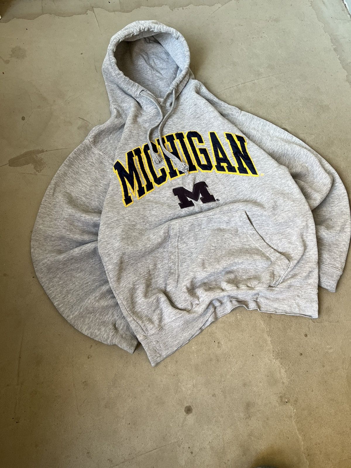 Vintage Vintage hoodie 90s Michigan reebok vintage Size US M / EU 48-50 / 2 - 2 Thumbnail
