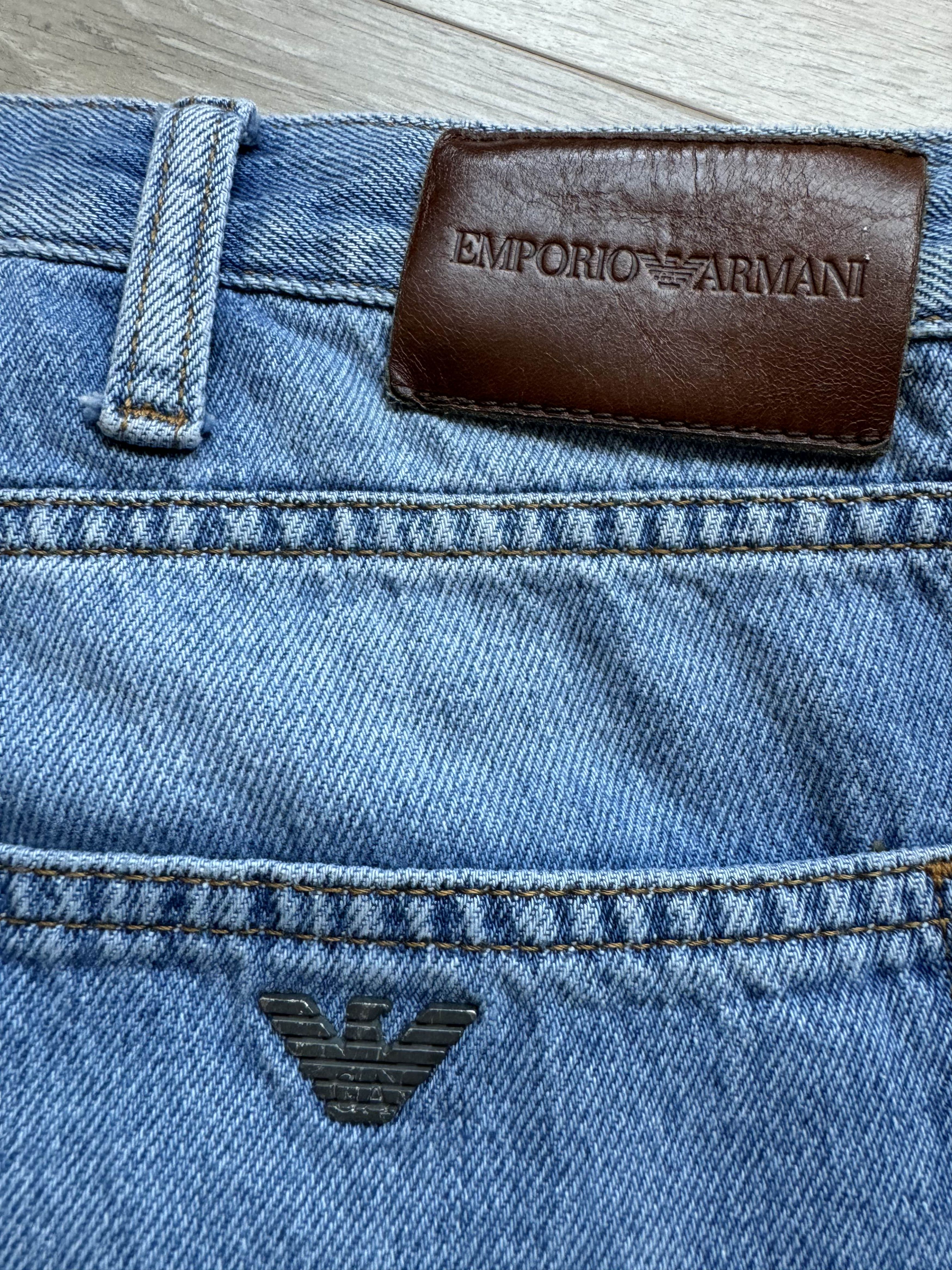 Emporio Armani EMPORIO ARMANI Blue Denim Jeans Regular Fit Size US 31 - 4 Thumbnail