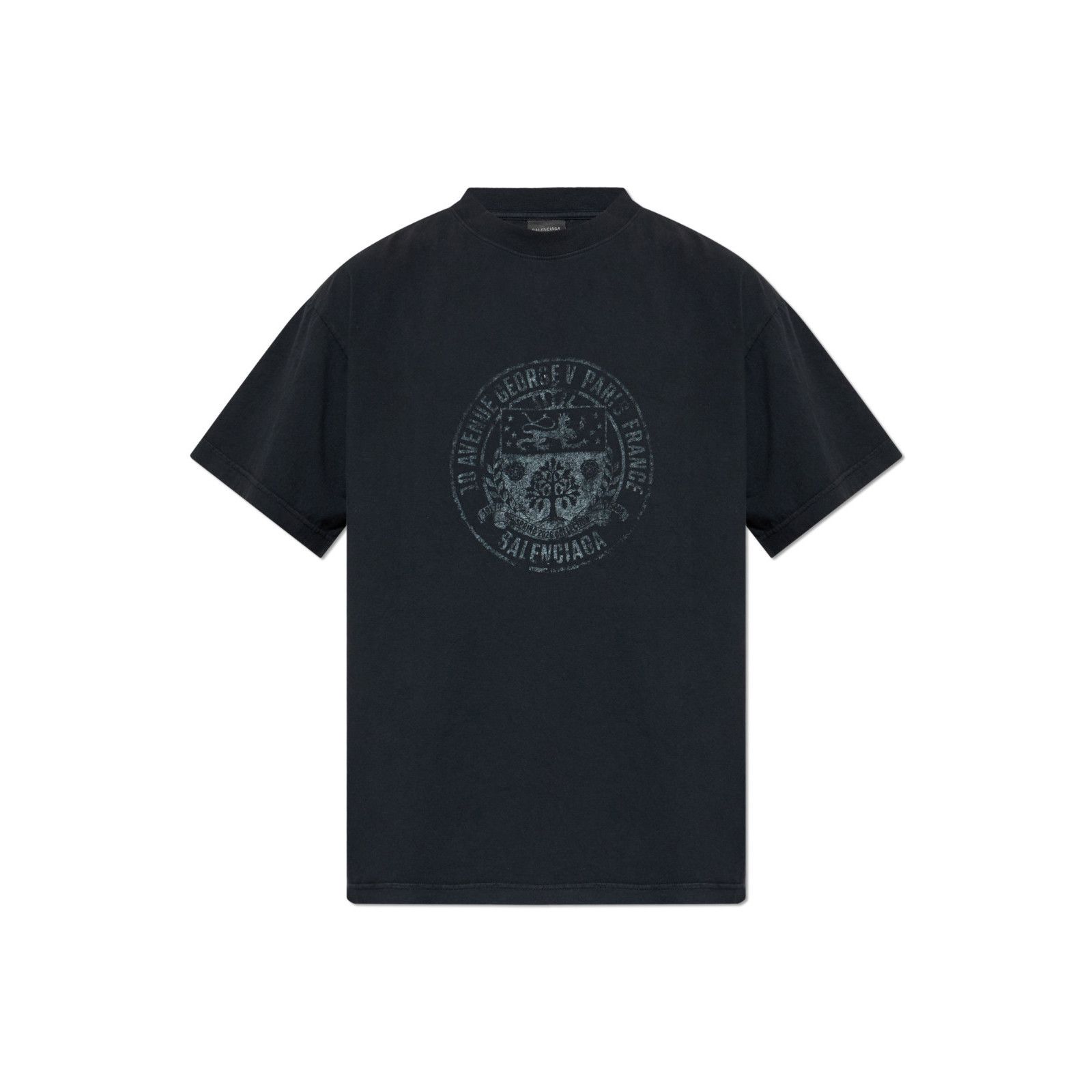 Balenciaga BALENCIAGA Black Cotton T-shirt New And Authentic 