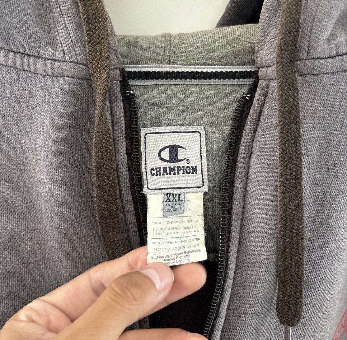 Champion Sun-faded Rare Vintage Chrome Hearts Inspired Hoodie Size US XXL / EU 58 / 5 - 7 Thumbnail