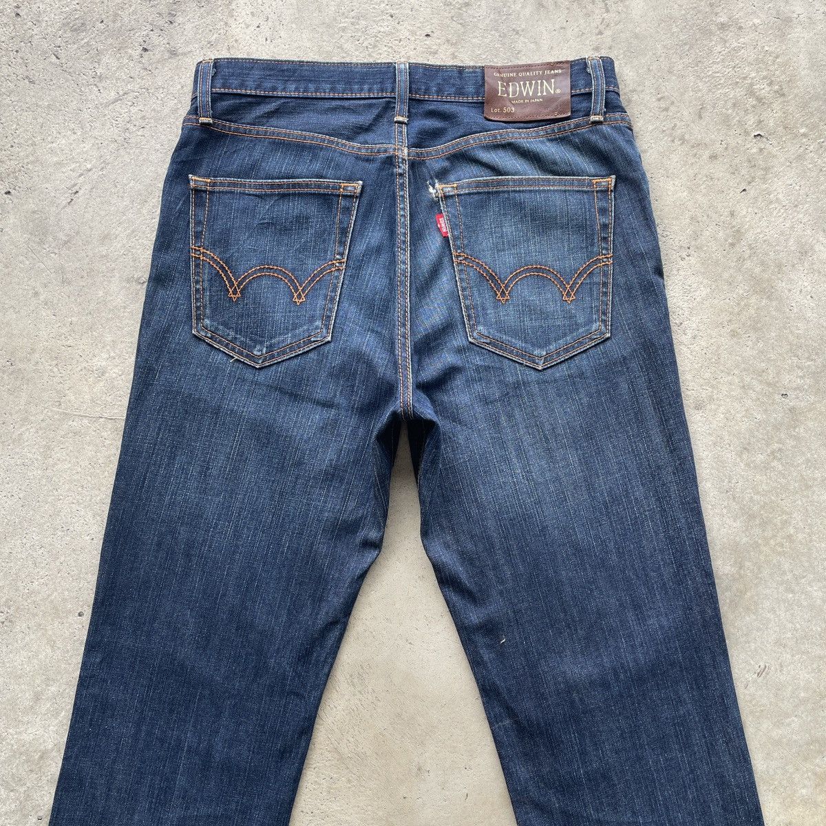 Edwin Vintage Edwin 503 Made In Japan Dark Blue Jeans Denim Pants Size US 32 / EU 48 - 11 Thumbnail