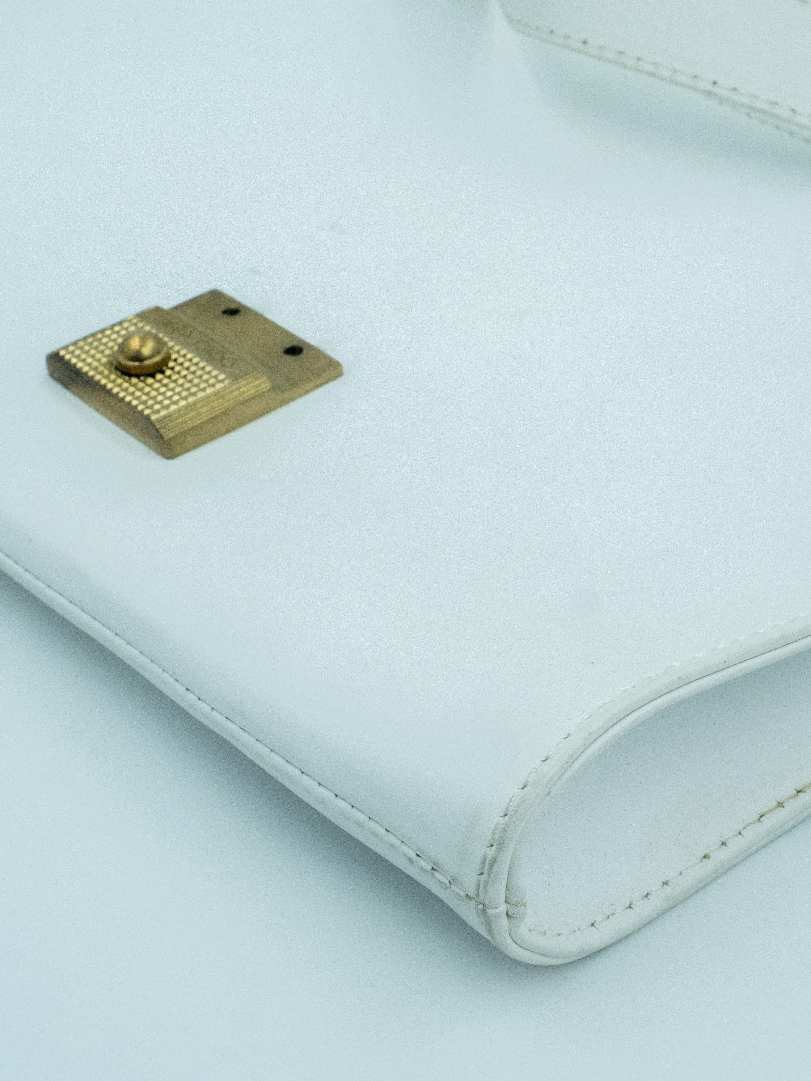 Jimmy Choo White Leather Shoulder Bag With Zebra Print Calfhair On Flap Size ONE SIZE - 10 Thumbnail