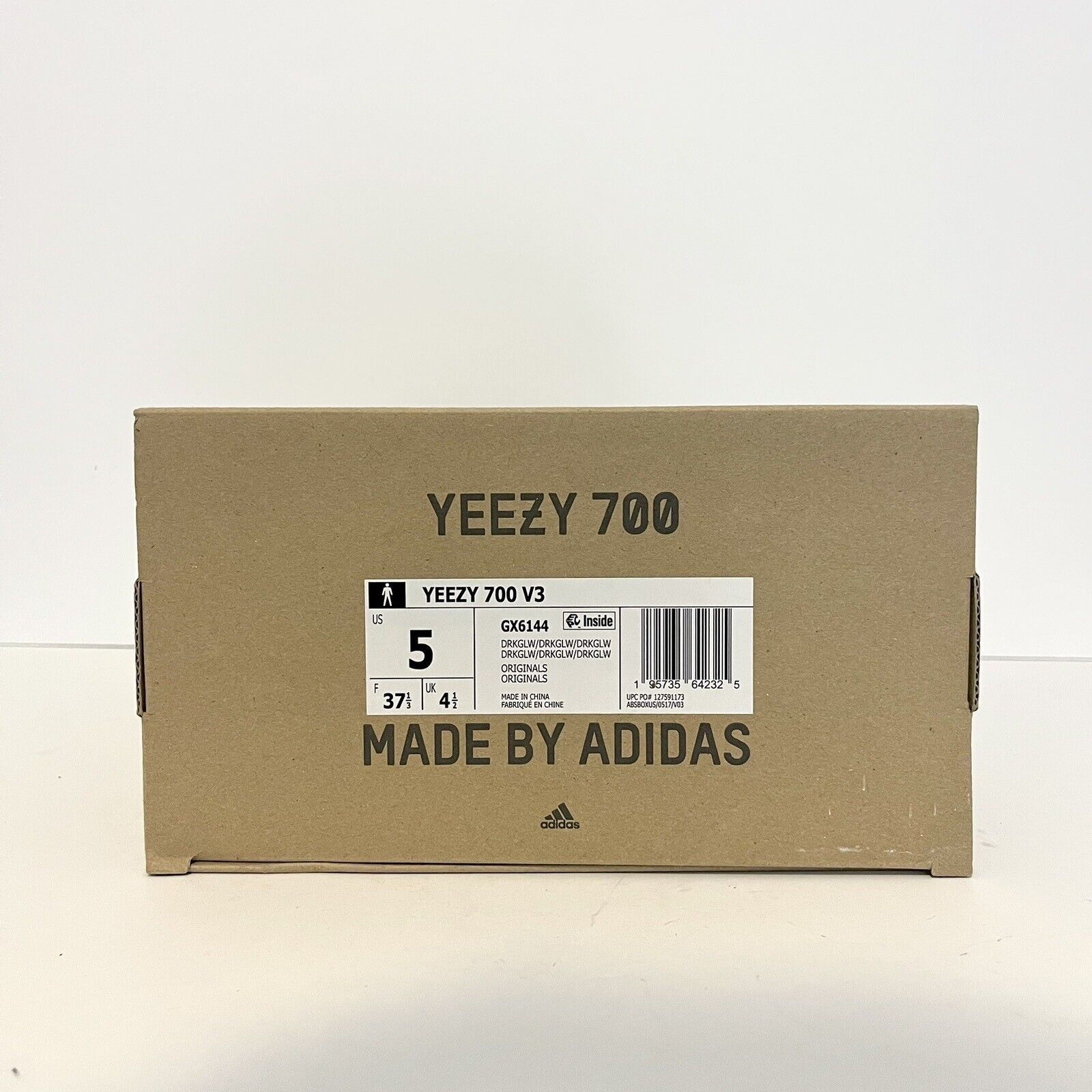 Adidas 2021 Adidas Yeezy 700 V3 Dark Glow GX6144 VNDS Sz 5 Boys 5Y Size US 6.5 / IT 36.5 - 10 Thumbnail
