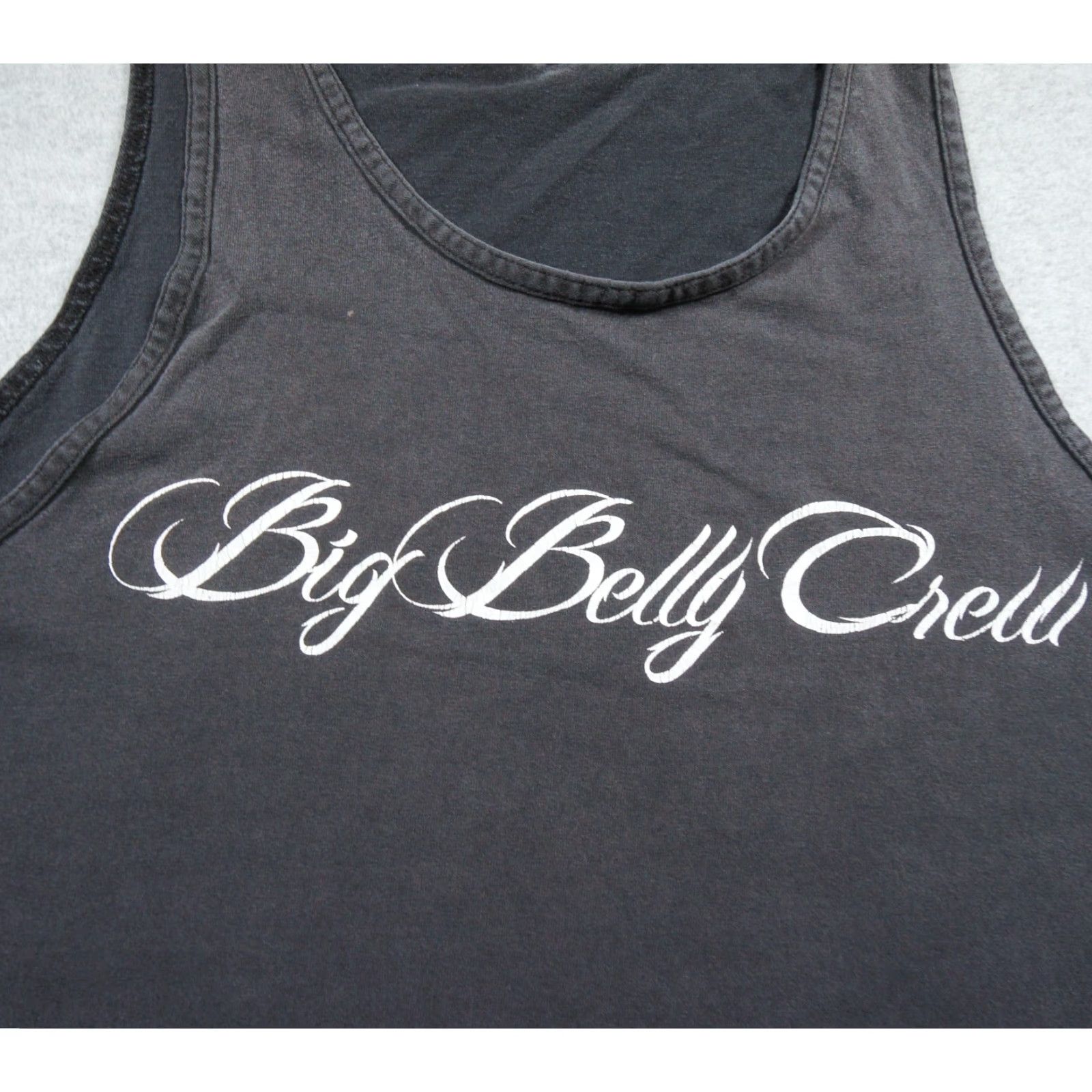 Bell Big Belly Crew Shirt Mens 2XL XXL Black Tank Top Motorcycle Tee Biker Faded Size US XXL / EU 58 / 5 - 4 Thumbnail