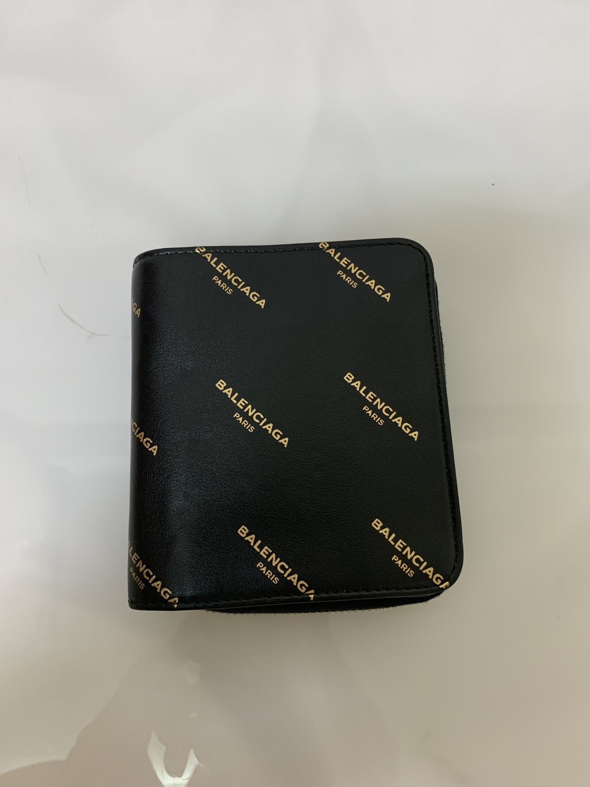 Balenciaga Balenciaga Black logo Leather Wallet Size ONE SIZE - 1 Thumbnail