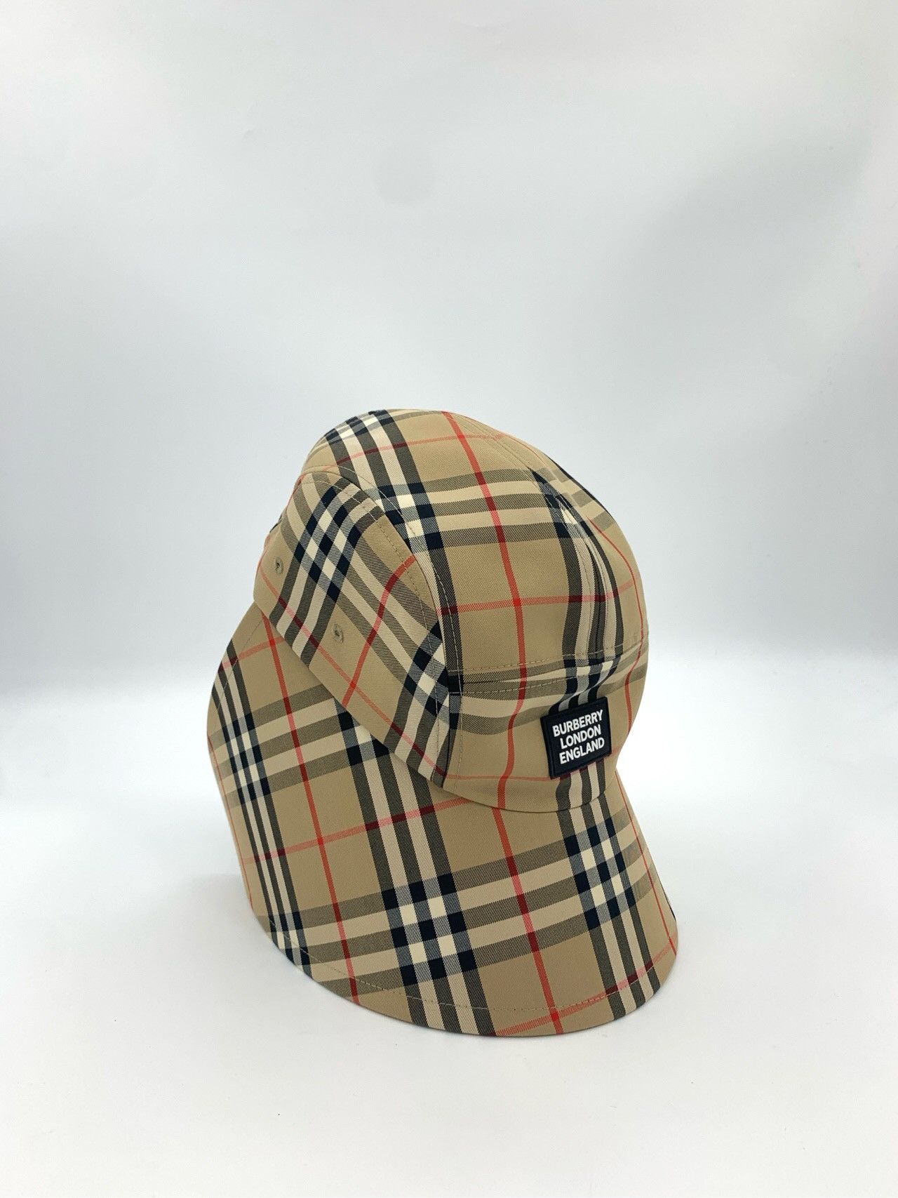 Burberry Burberry Letter Logo Patch Classic Checkered Baseball Cap Size ONE SIZE - 3 Thumbnail