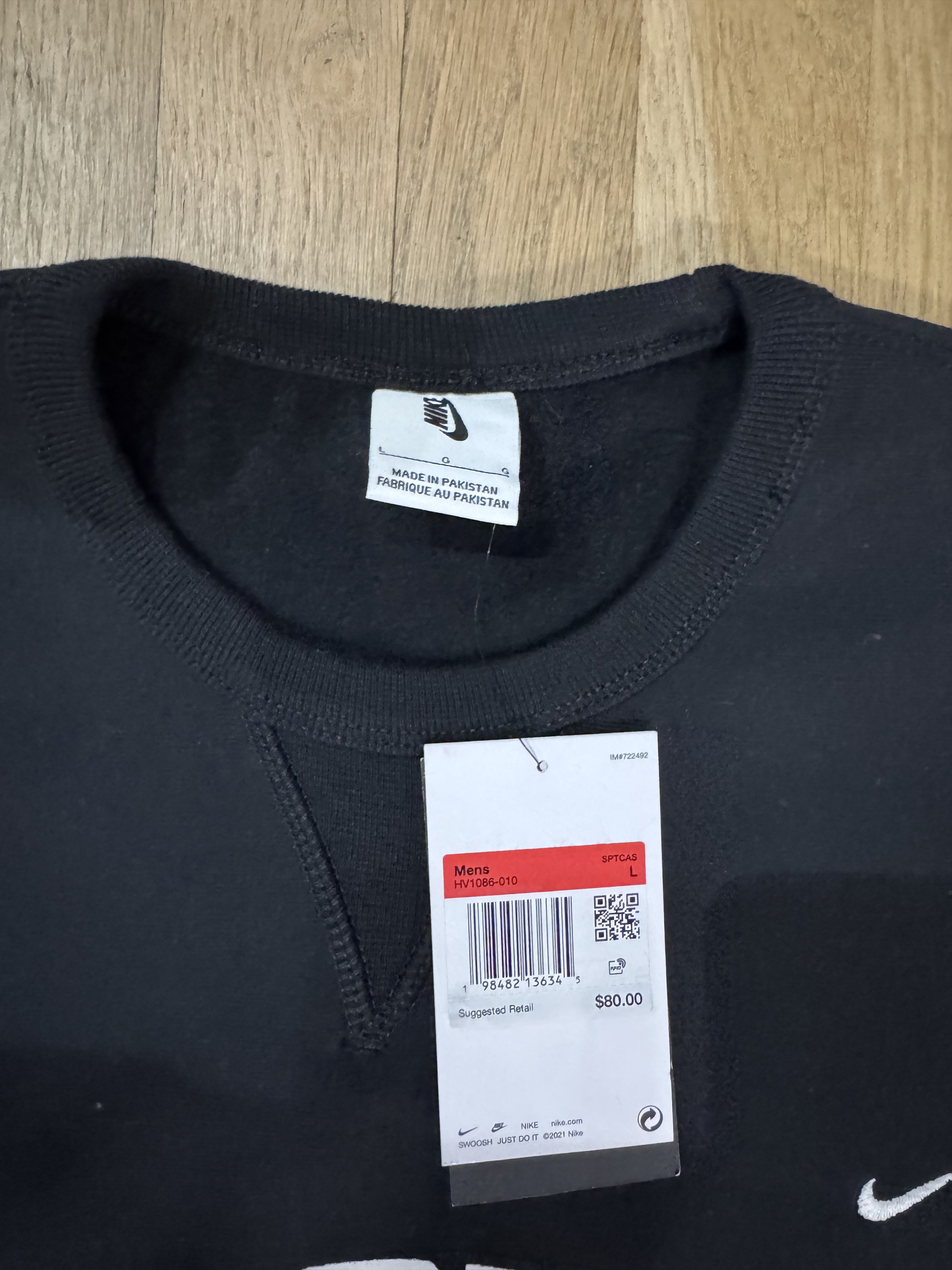 The GV Gallery GV Gallery Raspberry Hills x Nike Black Crewneck Size US L / EU 52-54 / 3 - 2 Thumbnail