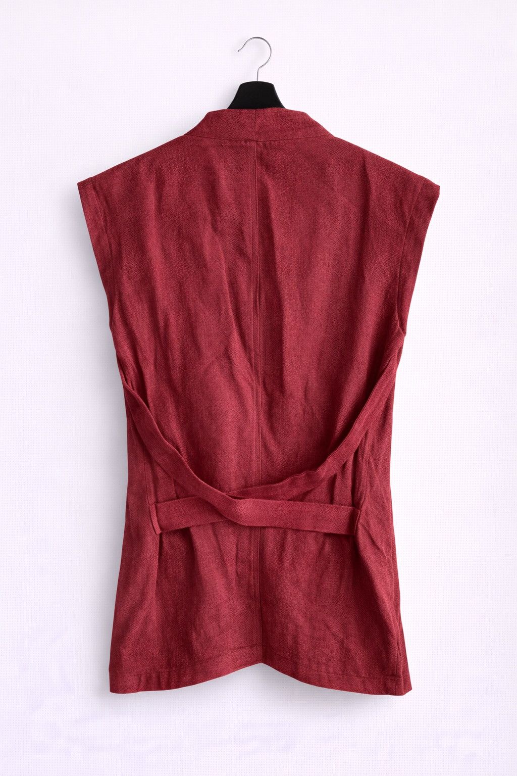 Issey Miyake Vintage Issey Miyake Sleeveless Wrap Vest Linen Look Size M / US 6-8 / IT 42-44 - 2 Thumbnail