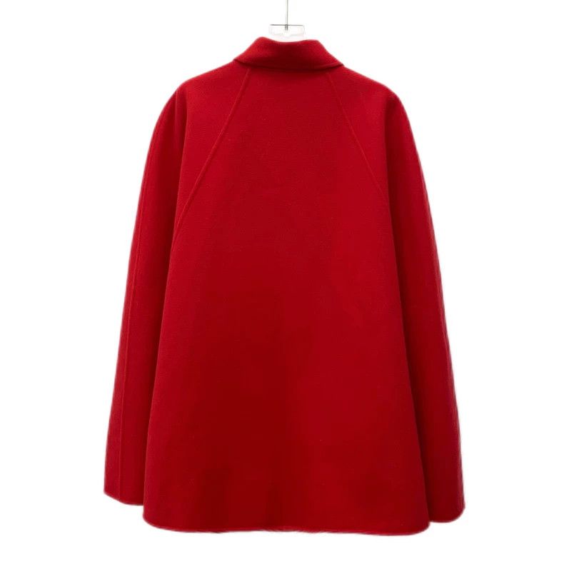 Versace Versace Wool lapel cape coat coat Size L / US 10 / IT 46 - 2 Thumbnail