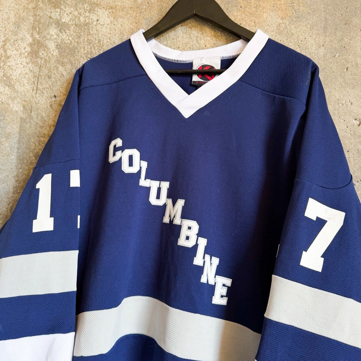 Vintage Vintage 90s Columbine High School ‘17’ Hockey Jersey Size US XL / EU 56 / 4 - 4 Thumbnail