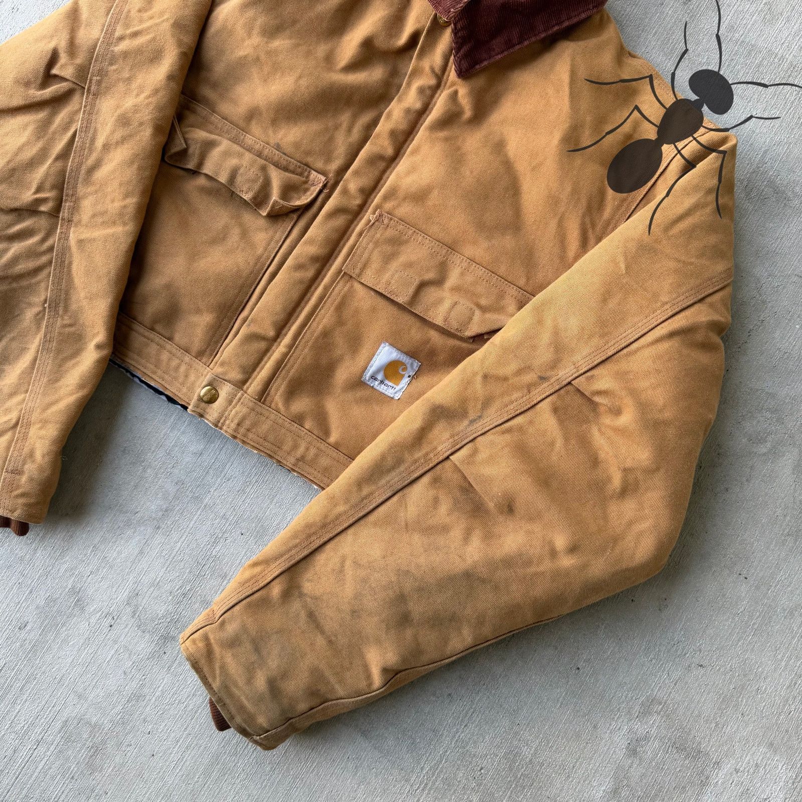 Carhartt × Vintage Carhartt brown cropped Detroit style work wear jacket Size US M / EU 48-50 / 2 - 4 Thumbnail