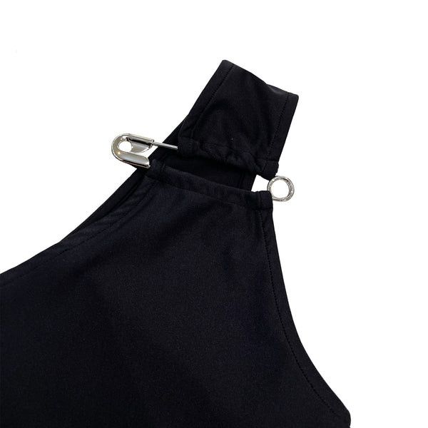 Balenciaga o1la1rc1a1024 Asymetric Tank Top in Black Size M / US 6-8 / IT 42-44 - 3 Thumbnail