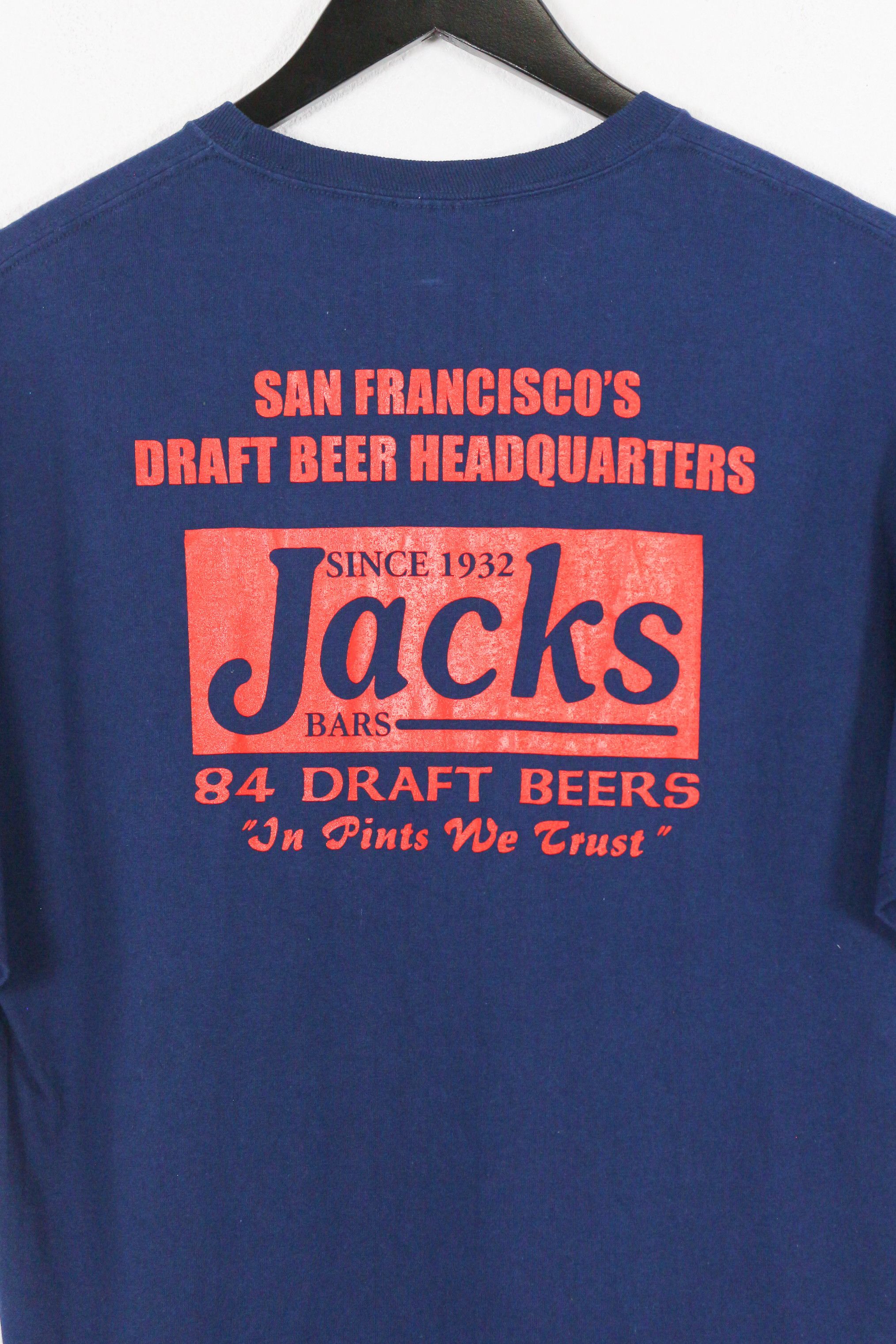 Budweiser × Vintage Vintage Jacks Draft Beer Graphic Tee Tshirt 90s Size US L / EU 52-54 / 3 - 4 Thumbnail