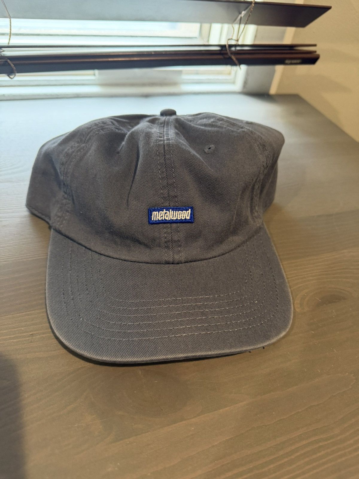 Metalwood Studio Mini Metal Logo 6-Panel Hat Blue/Grey Size ONE SIZE - 1 Thumbnail