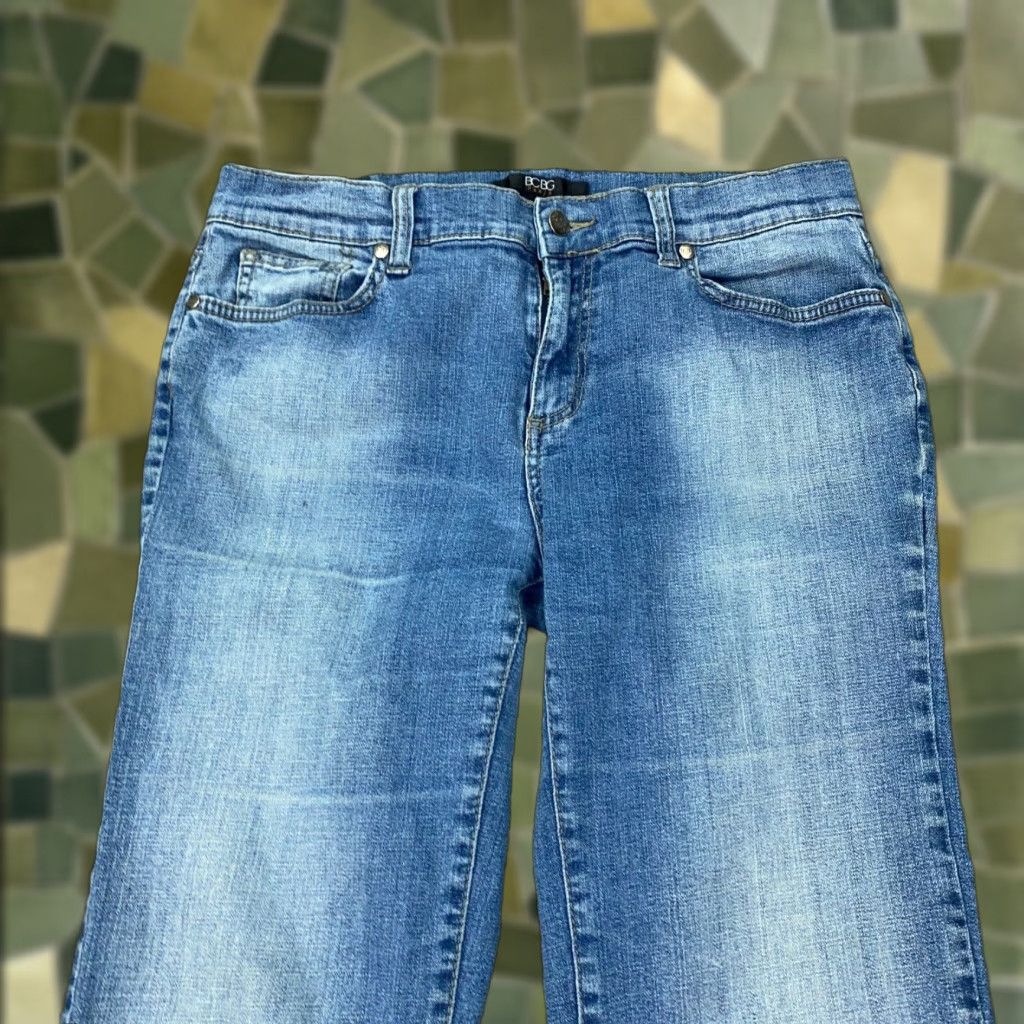 Vintage BCBG Paris Jeans Womens Size 10 Blue Mid-Rise Bootcut Stretch Denim 5-Pocket Size 32" / US 10 / IT 46 - 1 Thumbnail