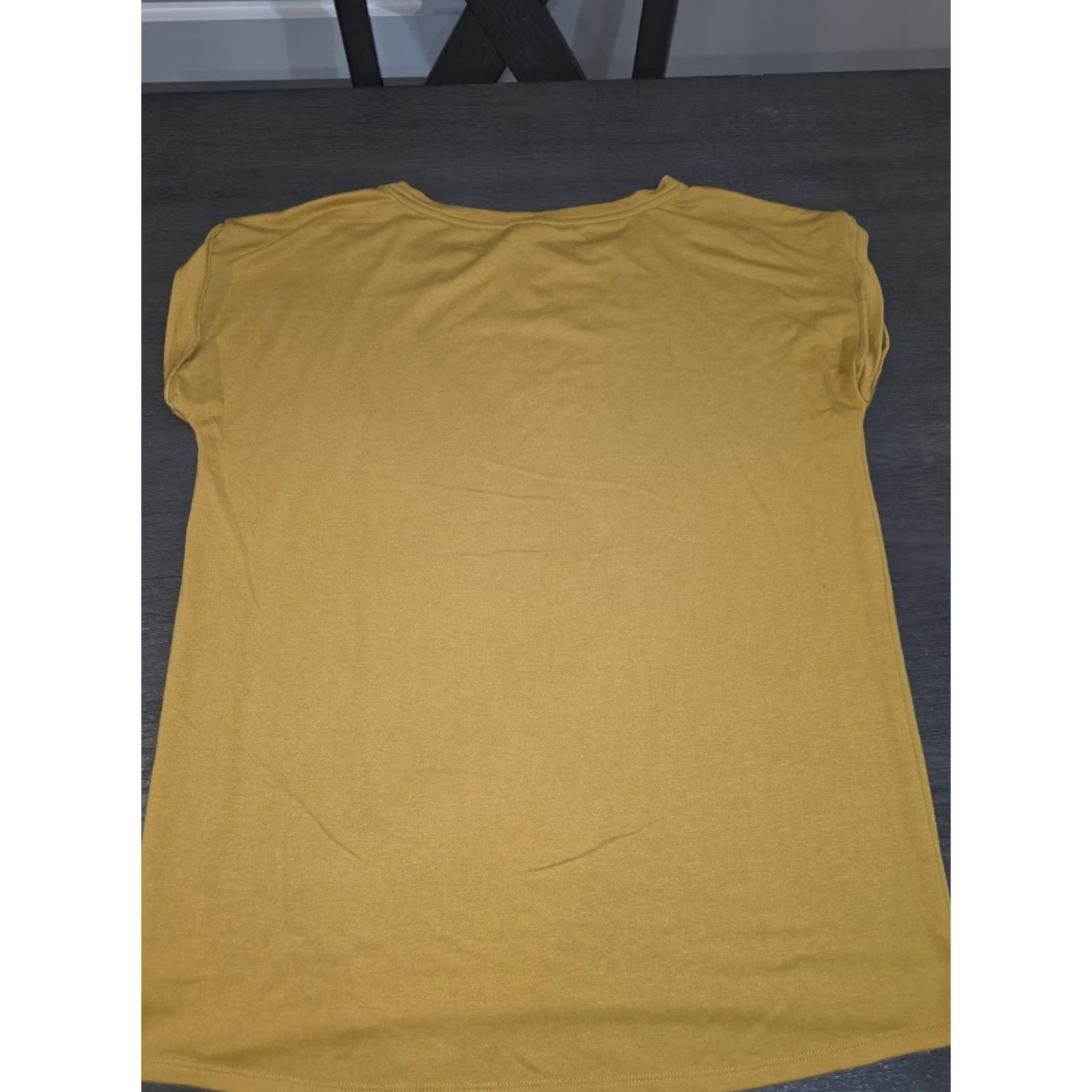 Vintage Wonderly mustard yellow basic t-shirt L Women’s Large Yellow Basic T-Shirt Size L / US 10 / IT 46 - 6 Thumbnail