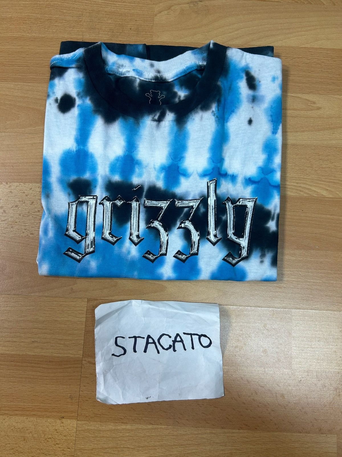 Grizzly Griptape × Rap Tees Grizzly Griptape Logo Tie Dye Tee Blue Size US M / EU 48-50 / 2 - 7 Thumbnail