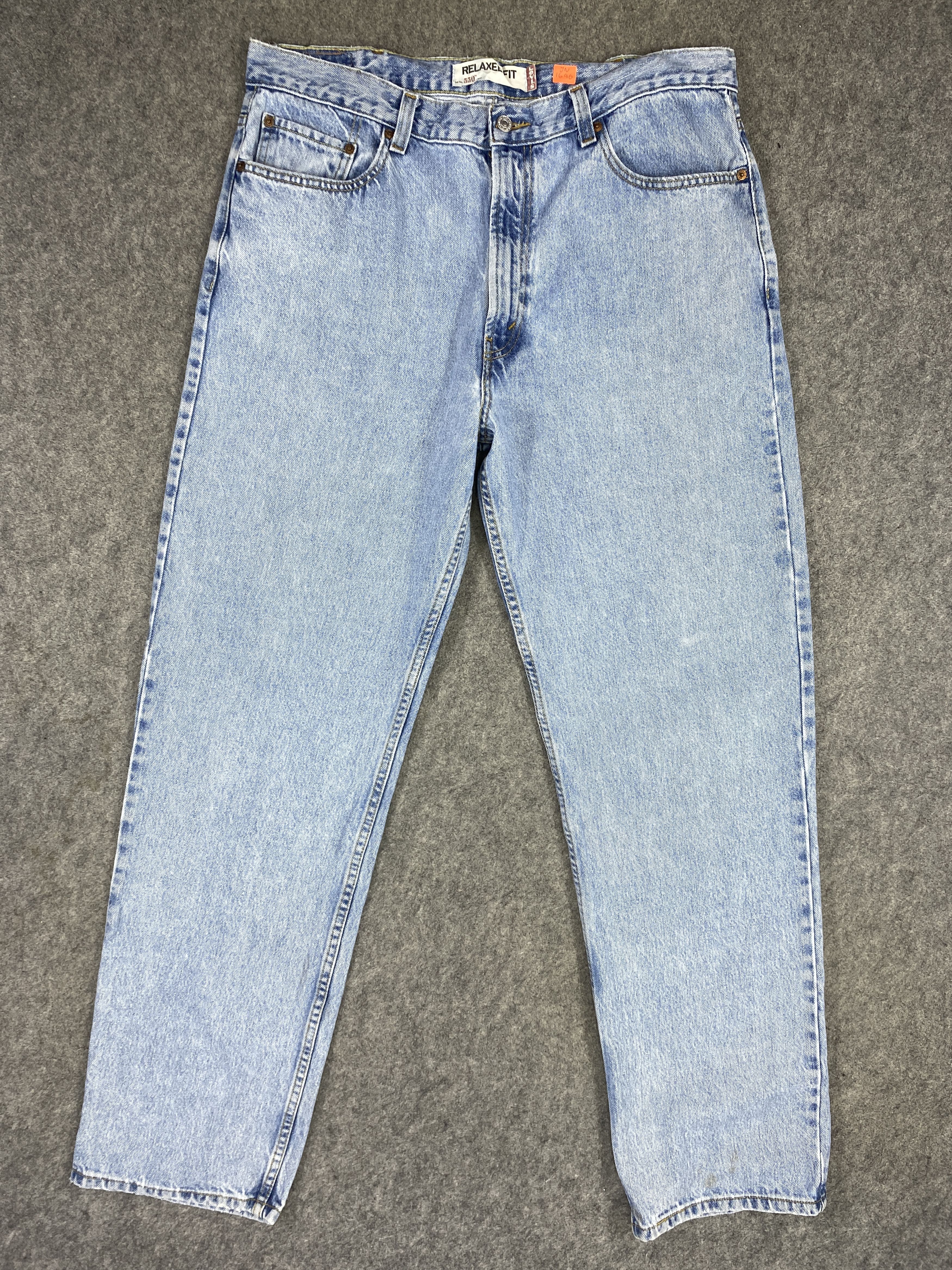 Levi's Light Blue Wash Vintage Levi's 550 37x33.5 Denim -JN1696 Size US 37 - 1 Thumbnail