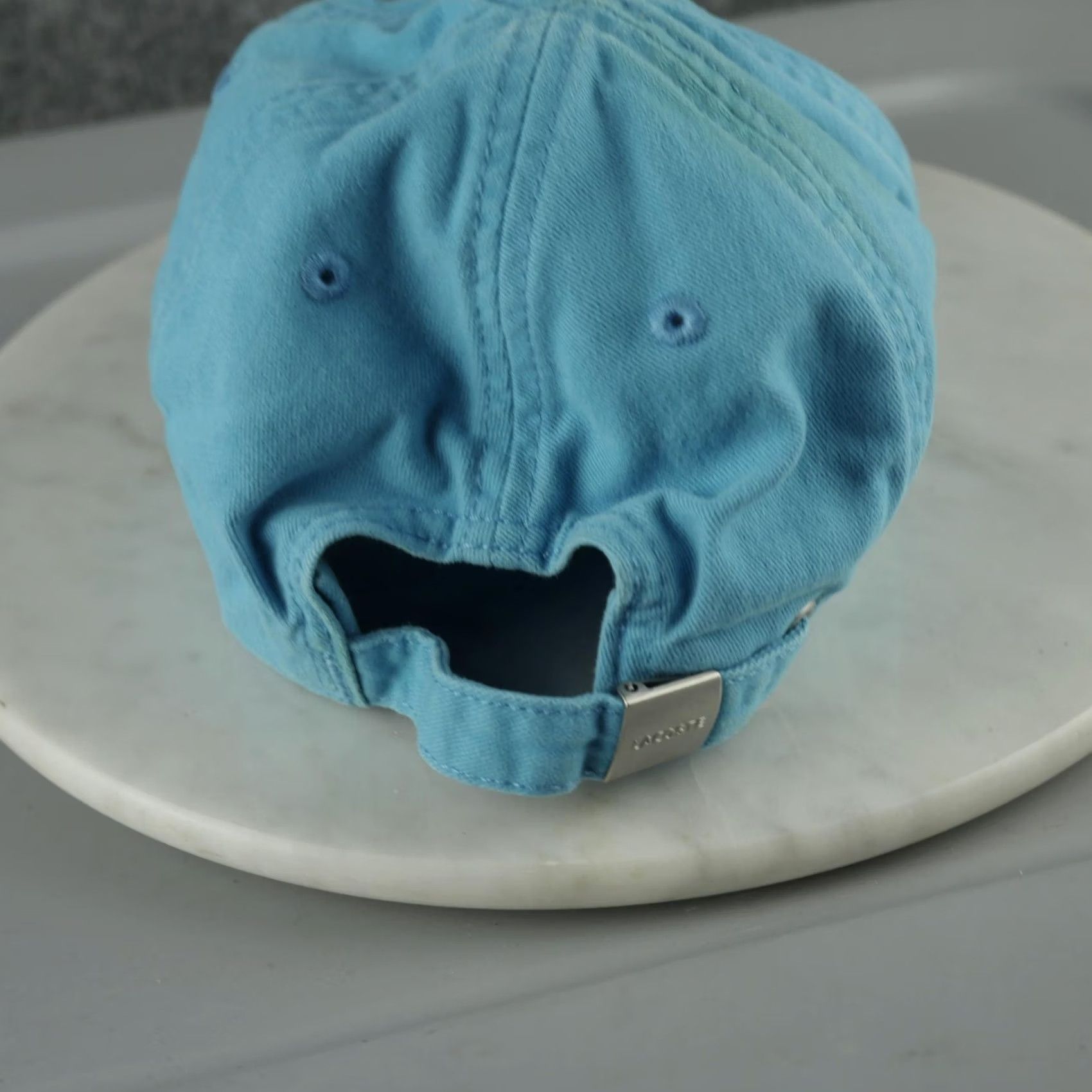 Lacoste Lacoste Hat Cap Strap Back Mens One Size Blue Baseball Big Crocodile Logo Flaw Size ONE SIZE - 2 Thumbnail