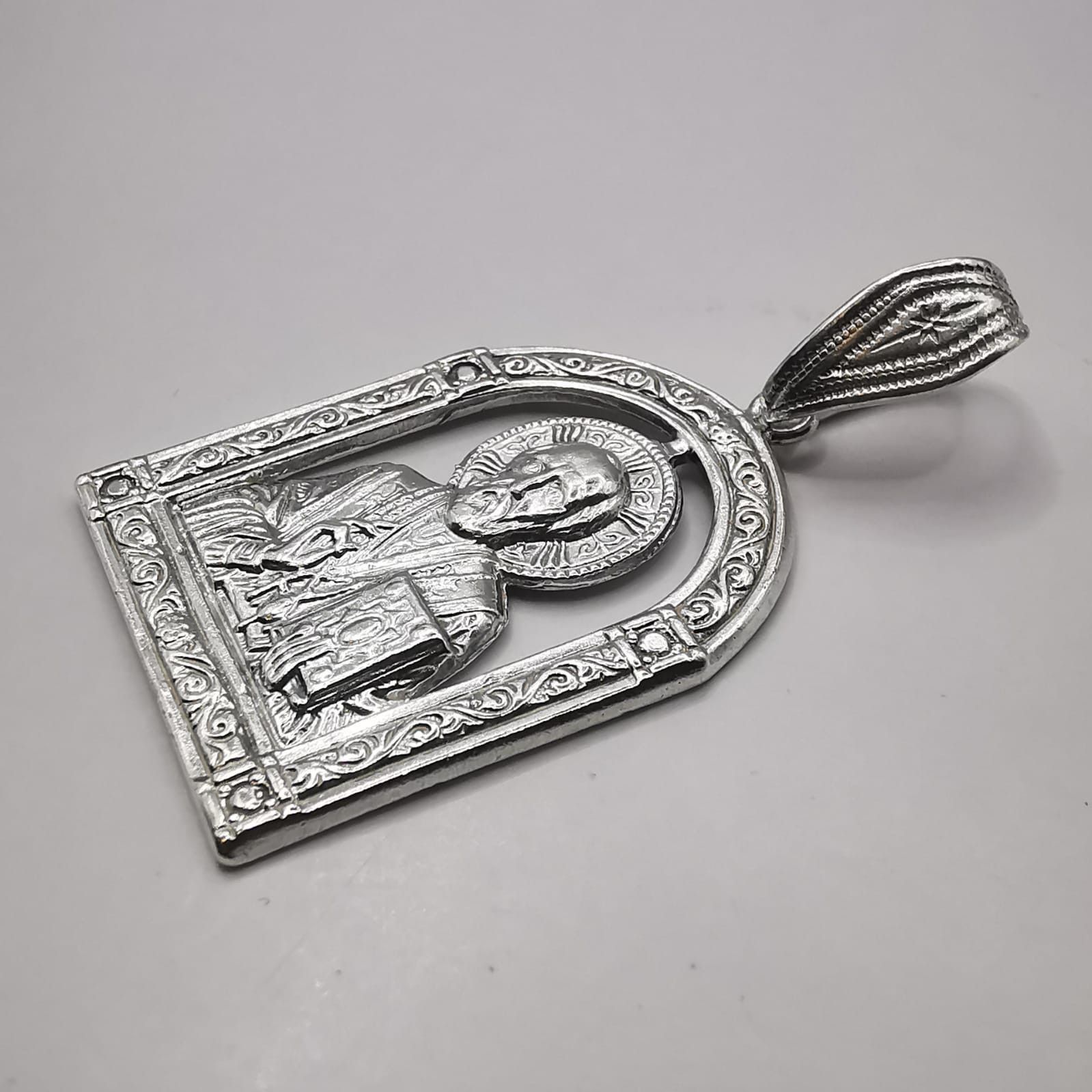 Sterling Silver Vintage pendant"St. Nicholas 925 silver 9,02g Size ONE SIZE - 5 Thumbnail