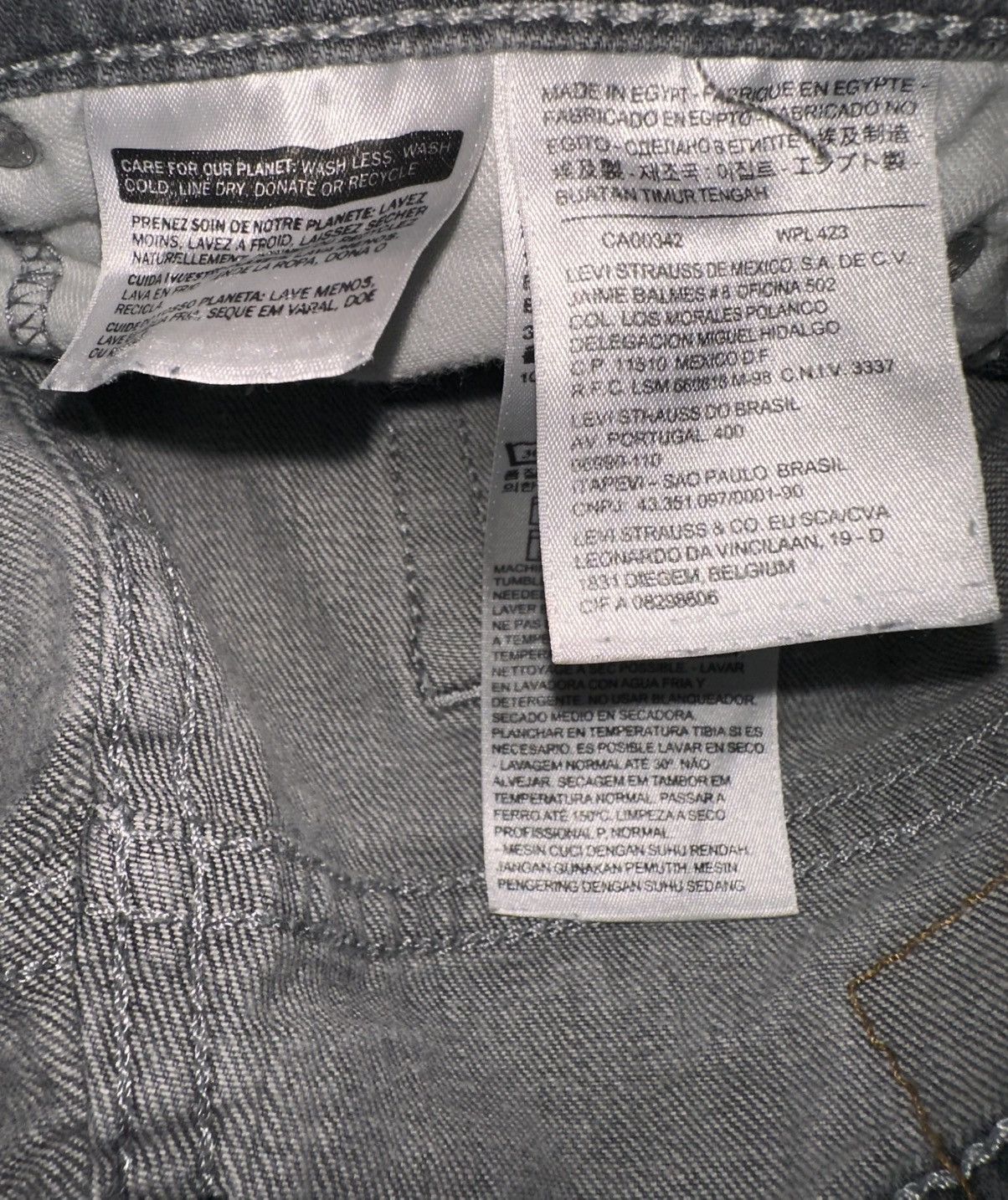 Levi's Levi’s Grey 510 Denim Jeans Size US 33 - 5 Thumbnail