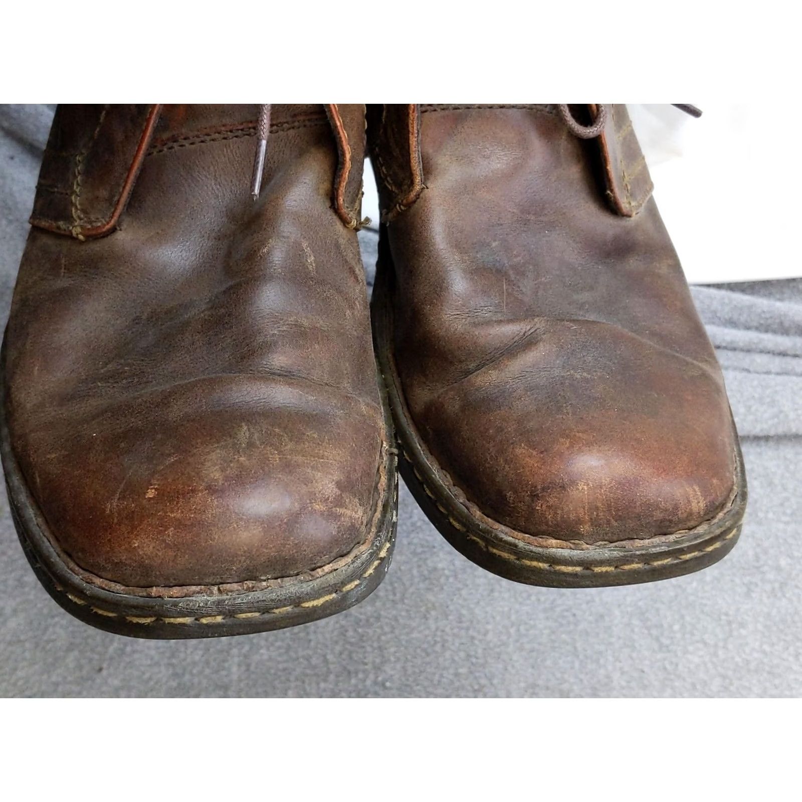 Born Born M9131 Chukka Boots Mens 10.5 Brown Leather Lace Up Ankle Casual Optional: Fall Mens Shoes Black/Brown Accessories? Size US 11 / EU 44 - 7 Thumbnail