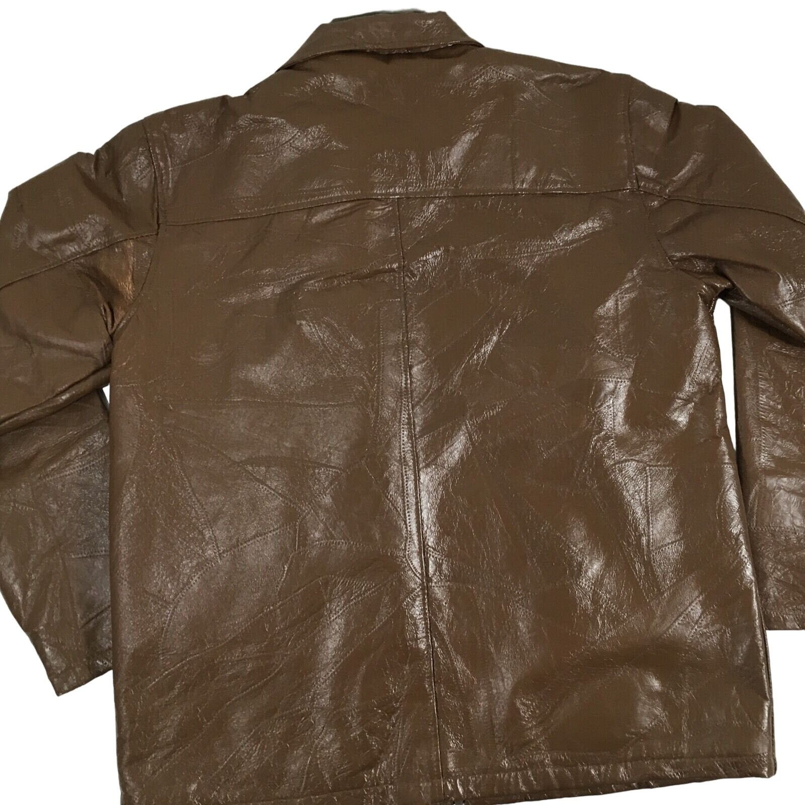 Haband Haband Executive Division Brown Patchwork Leather Car Jacket Size US L / EU 52-54 / 3 - 3 Thumbnail