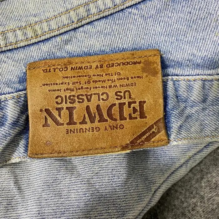 Edwin Vtg EDWIN US CLASSIC Blue Season Straight Cut Jeans Pant Size US 30 / EU 46 - 7 Thumbnail