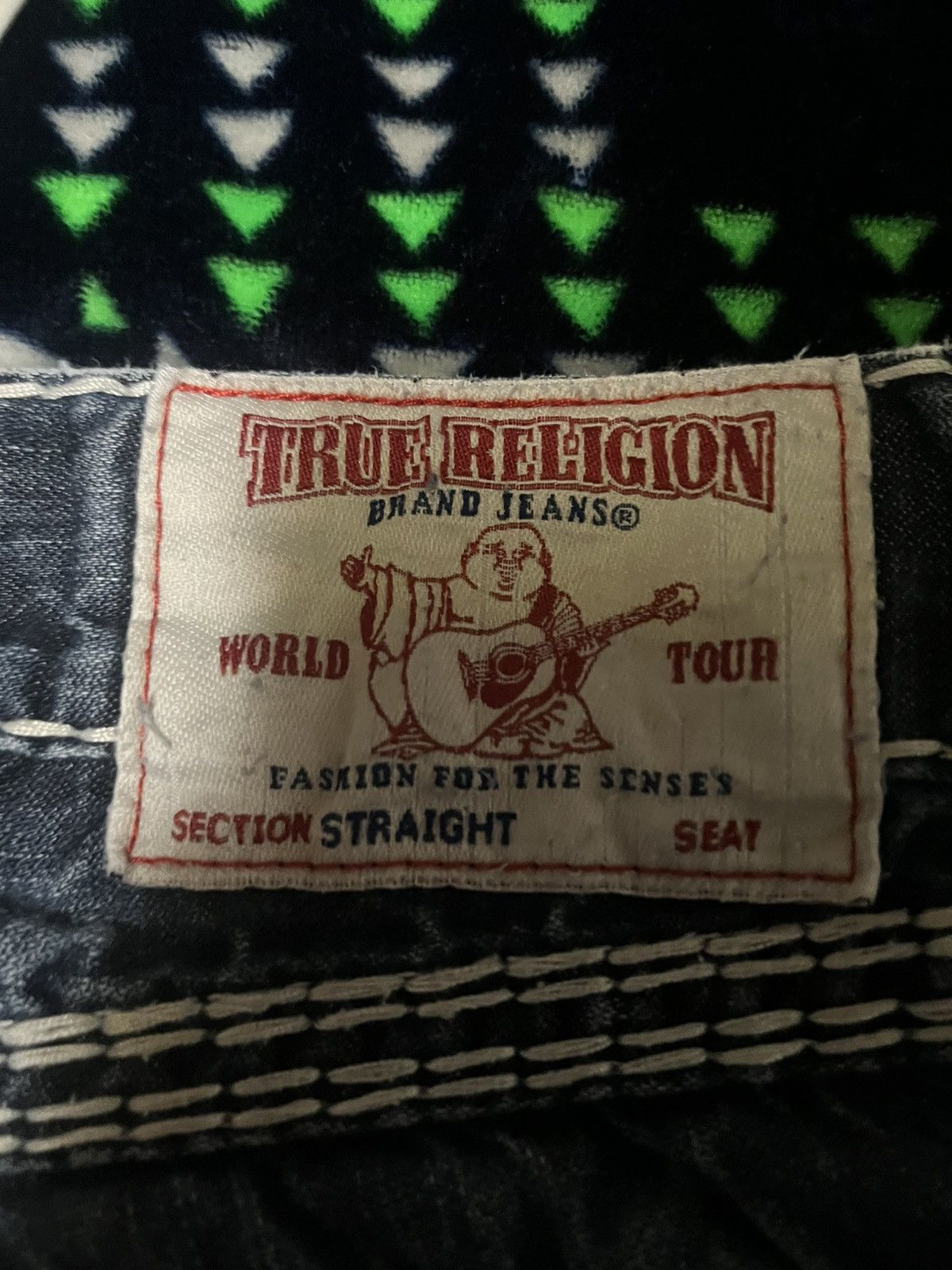 True Religion true religion jeans navy and gold super qt Size US 32 / EU 48 - 4 Thumbnail